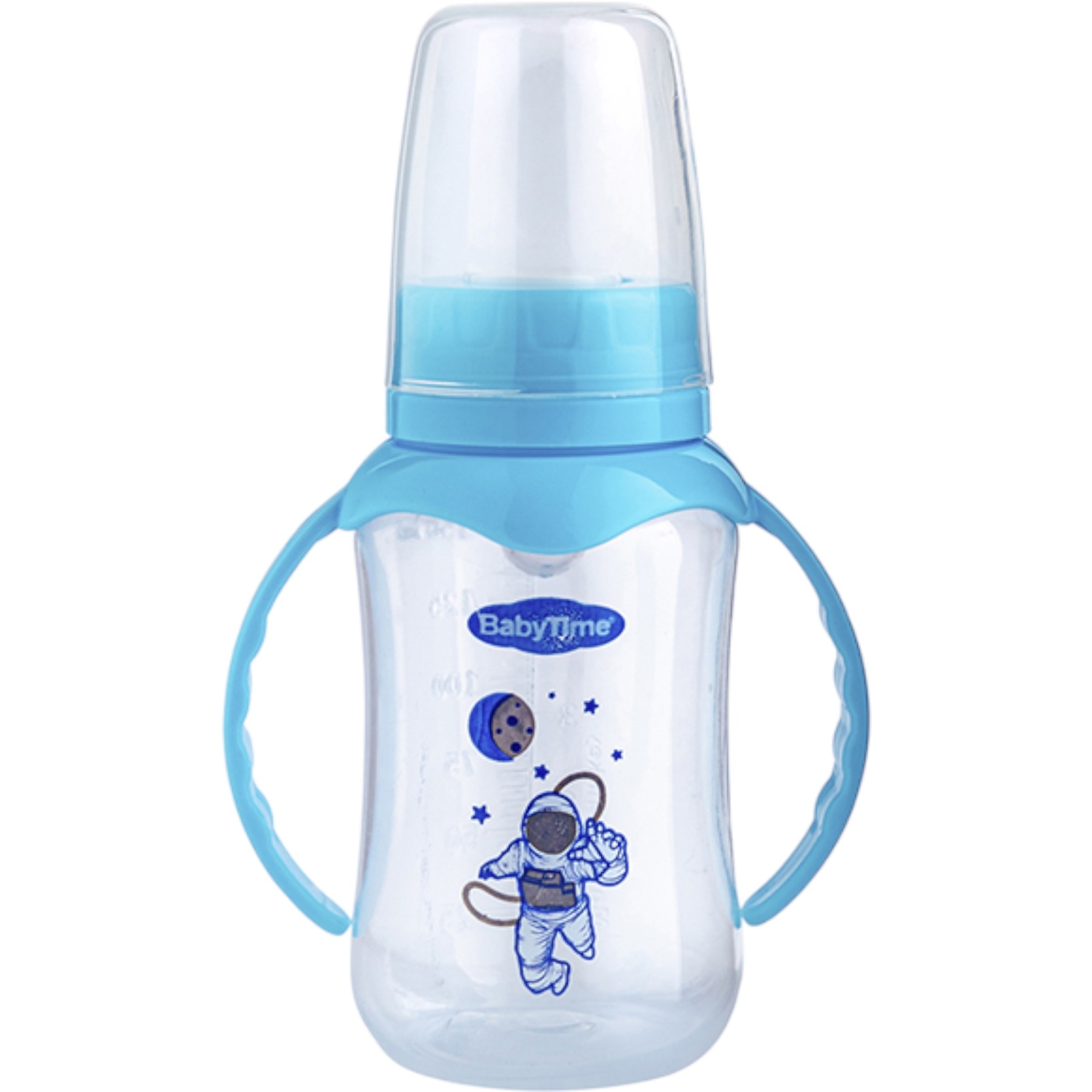 KULPLU PP BİBERON (SİLİKON KİRAZ UÇLU) 150ML MAVİ 1 Ay,2 Ay,3 Ay,6 Ay Erkek