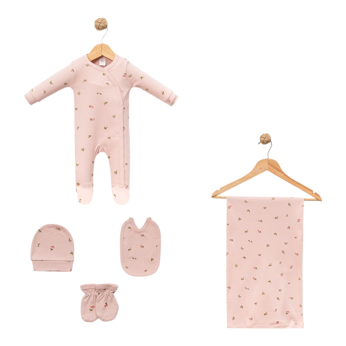LALE BATTANİYELİ 5 Lİ TULUM SET 3 Ay Kız