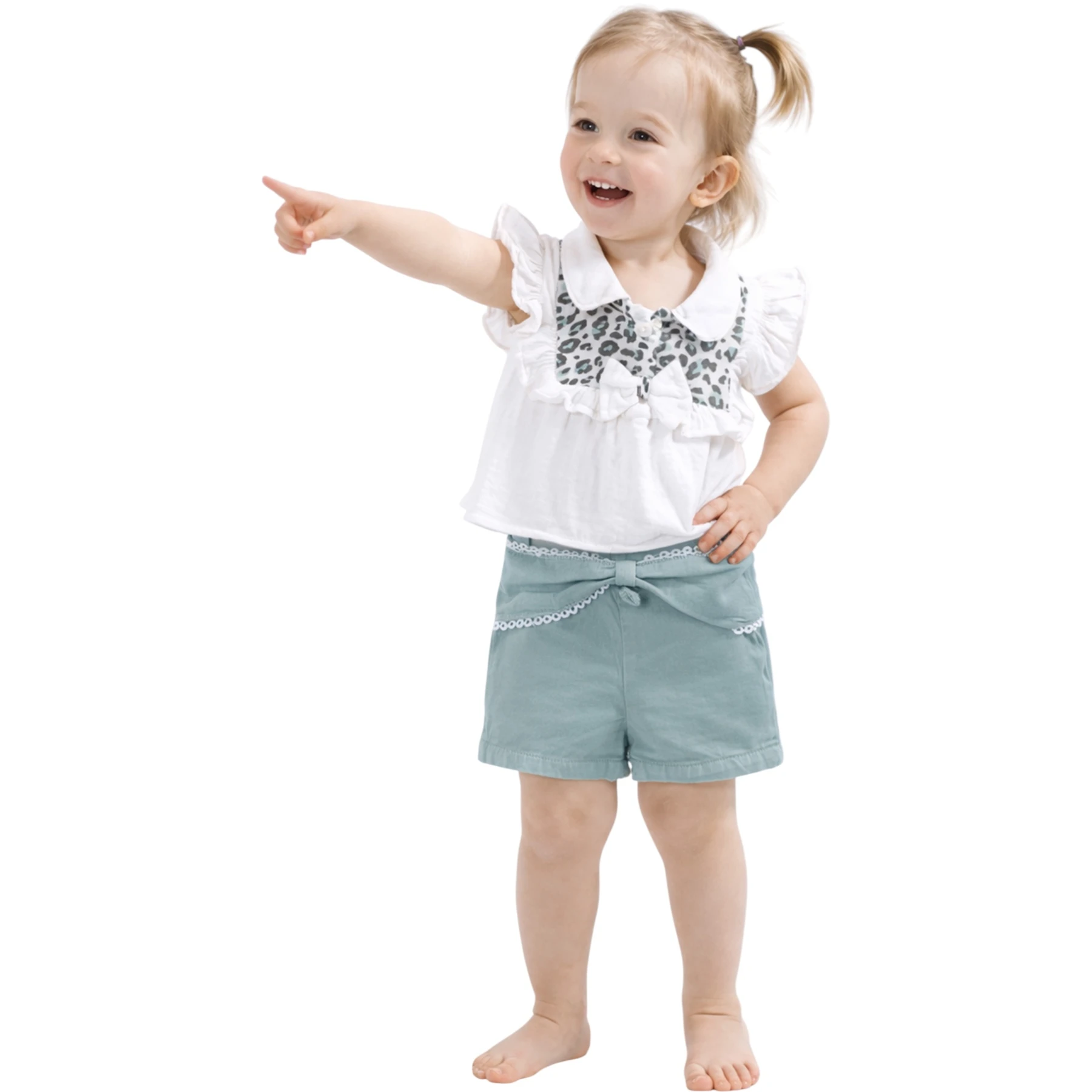 LEOPAR DESENLİ MÜSLİN (ORGANİK)PİEFTİ KIZ 2Lİ TAKIM 6 Ay,12 Ay,18 Ay,2Y Kız