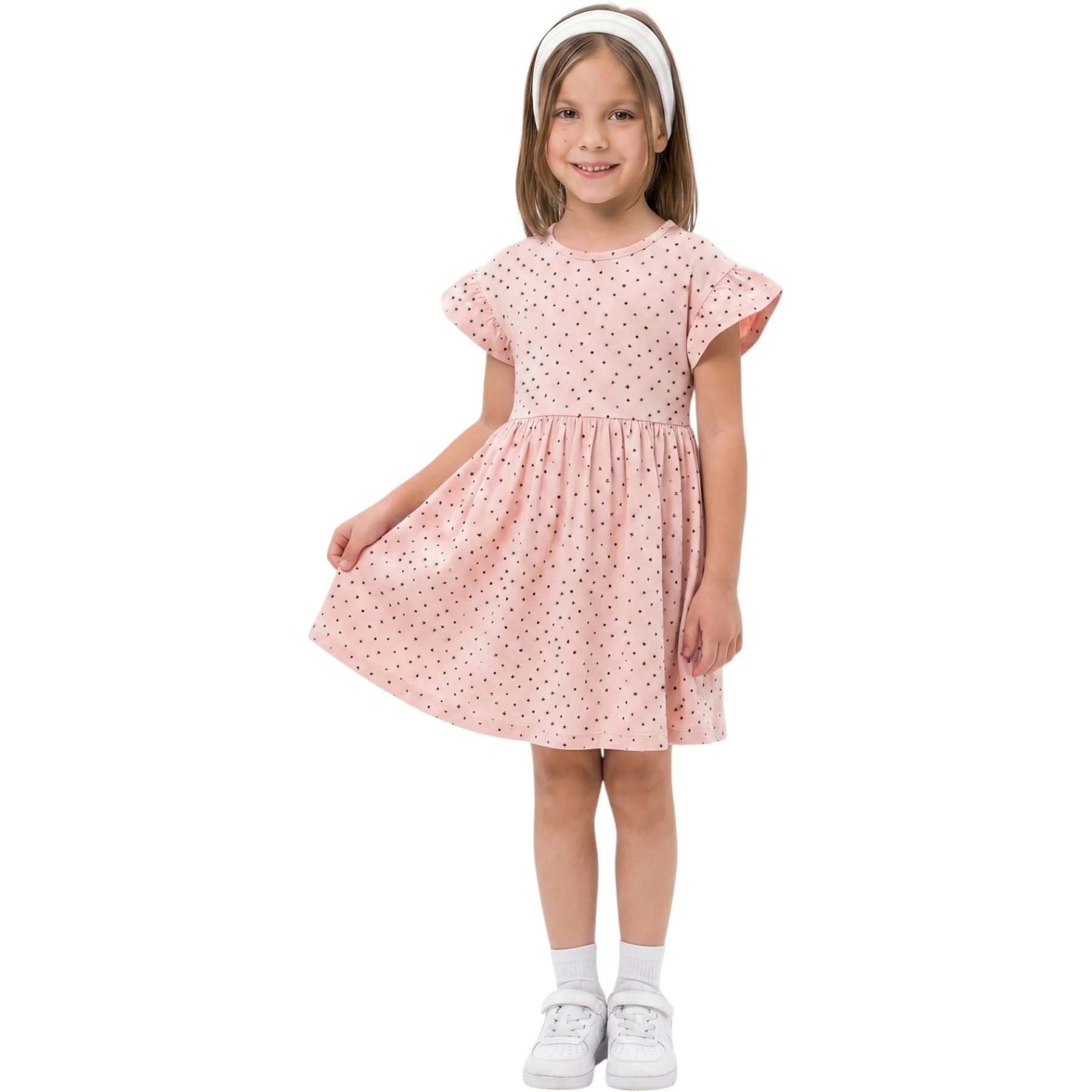 AYLIK ELBİSE DESENLİ  12 Ay,2Y,3Y,4Y,5Y Kız