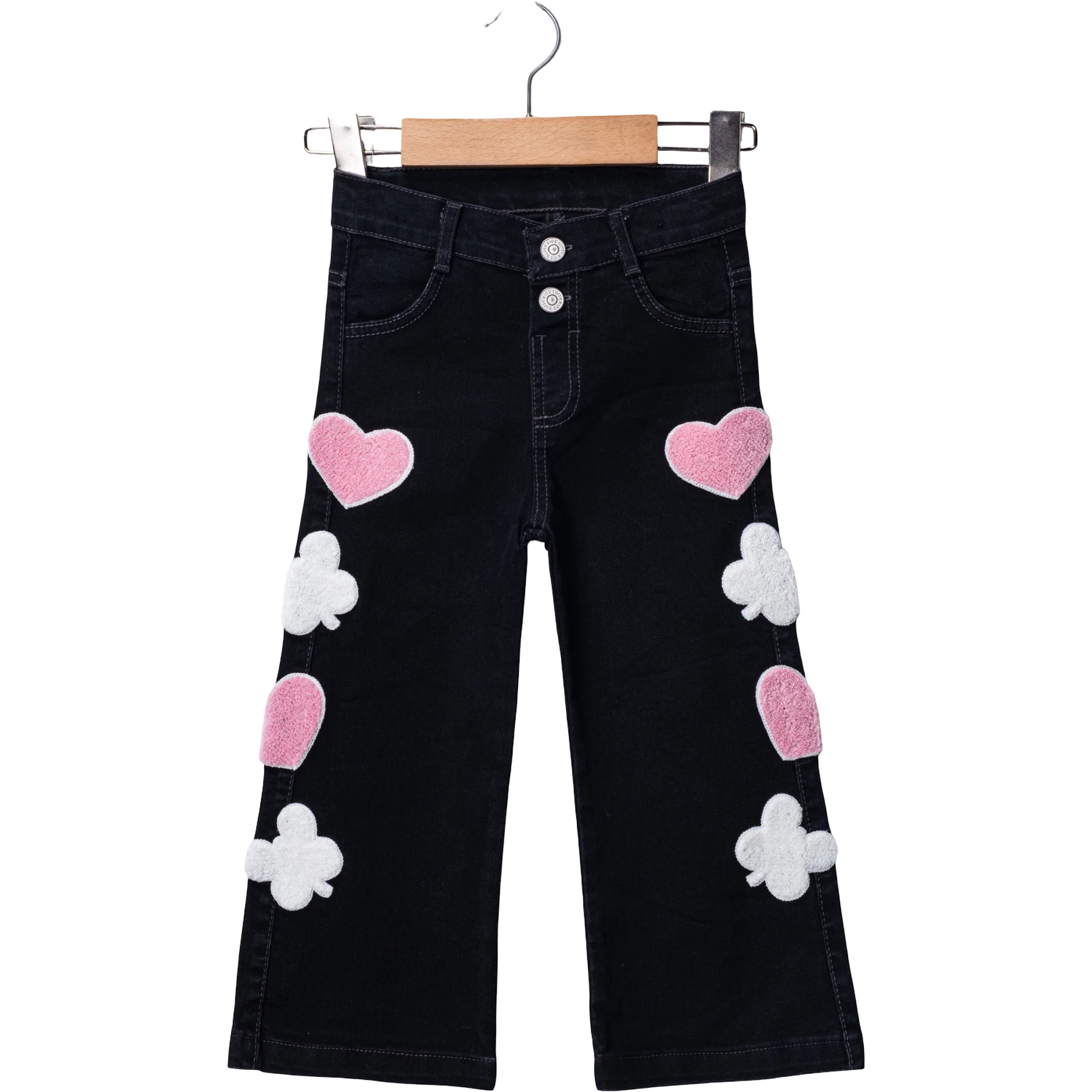 LİKRALI SİYAH KOT PANTOLON  2Y,3Y,4Y,5Y Kız
