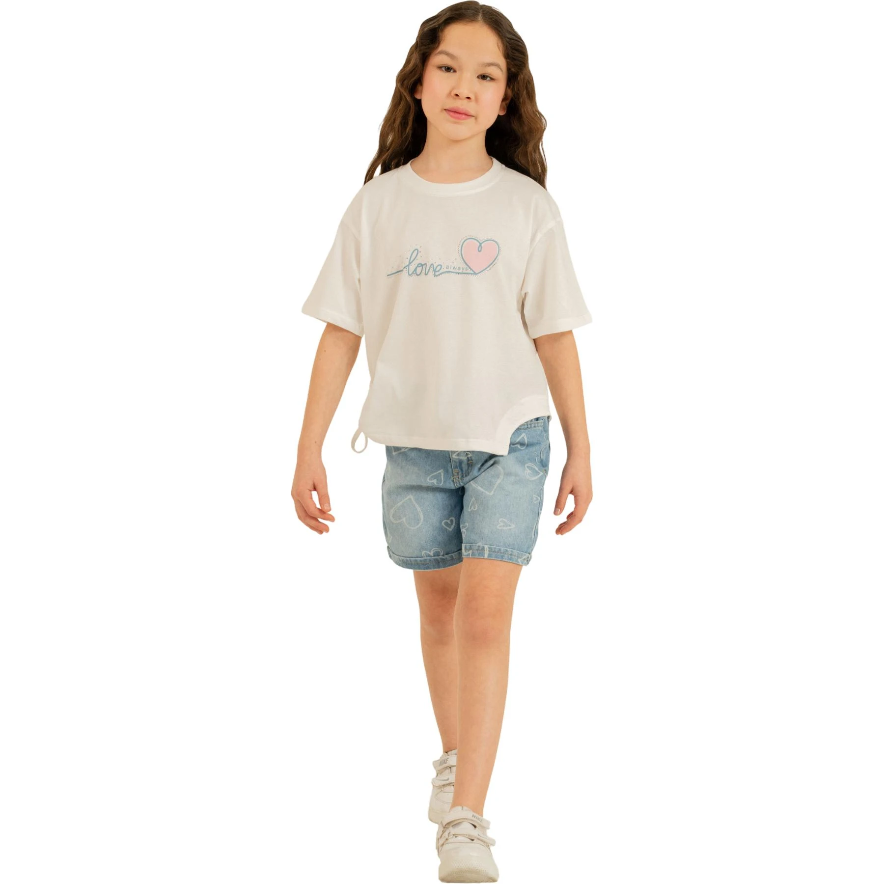 LOVE ALWAYS ŞORT TAKIM  7Y,8Y,9Y,10Y Kız