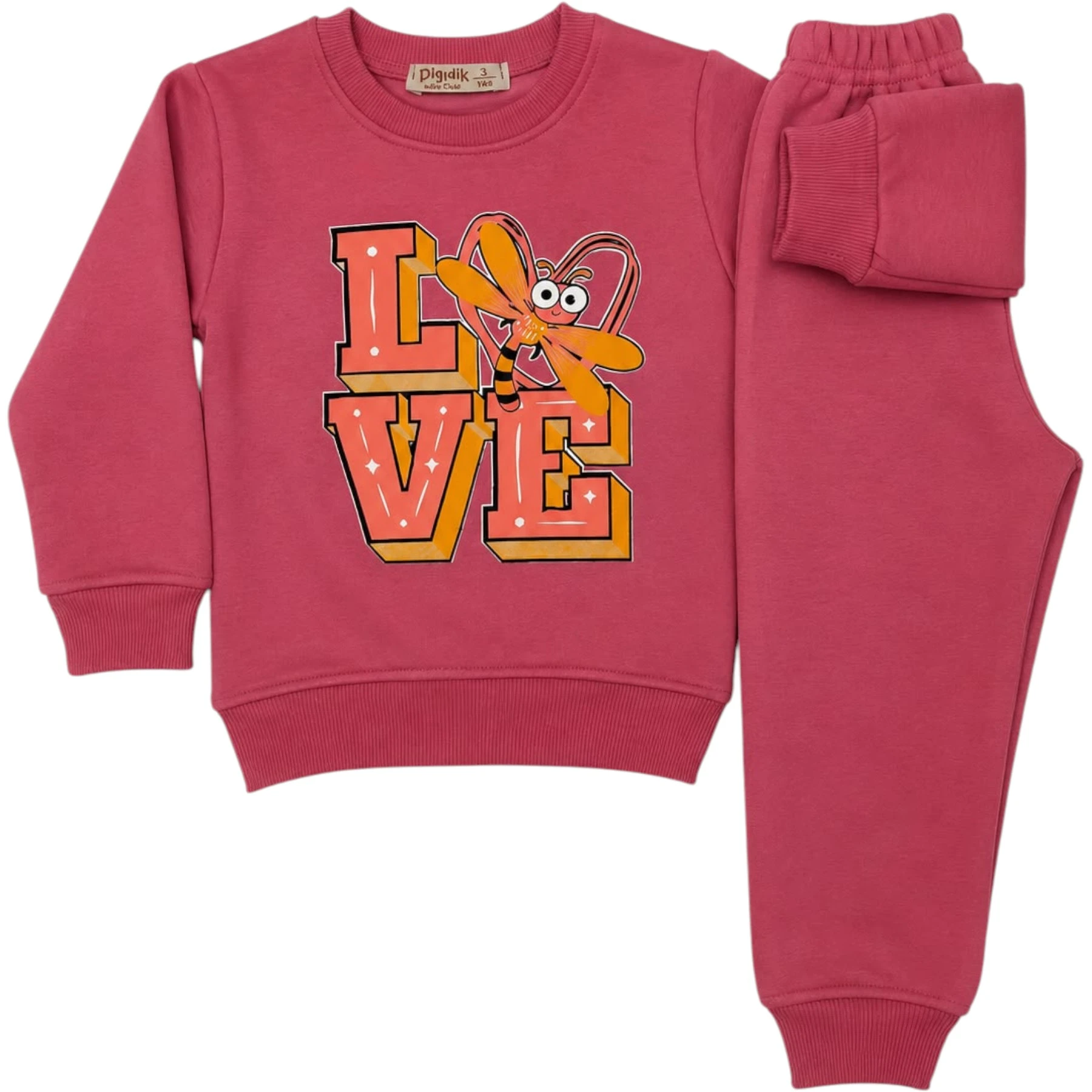 LOVE KIZ TAKIM  3Y,4Y,5Y,6Y,7Y Kız