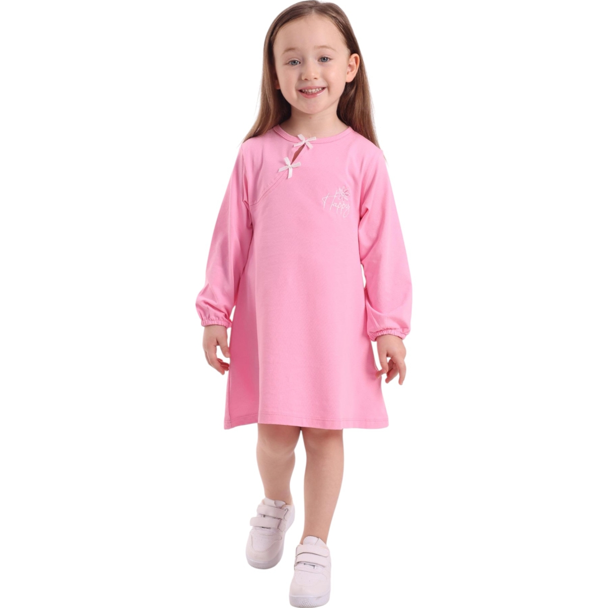 MEVSİMLİK LİKRALI SÜPREM ELBİSE 2Y,3Y,4Y,5Y Kız