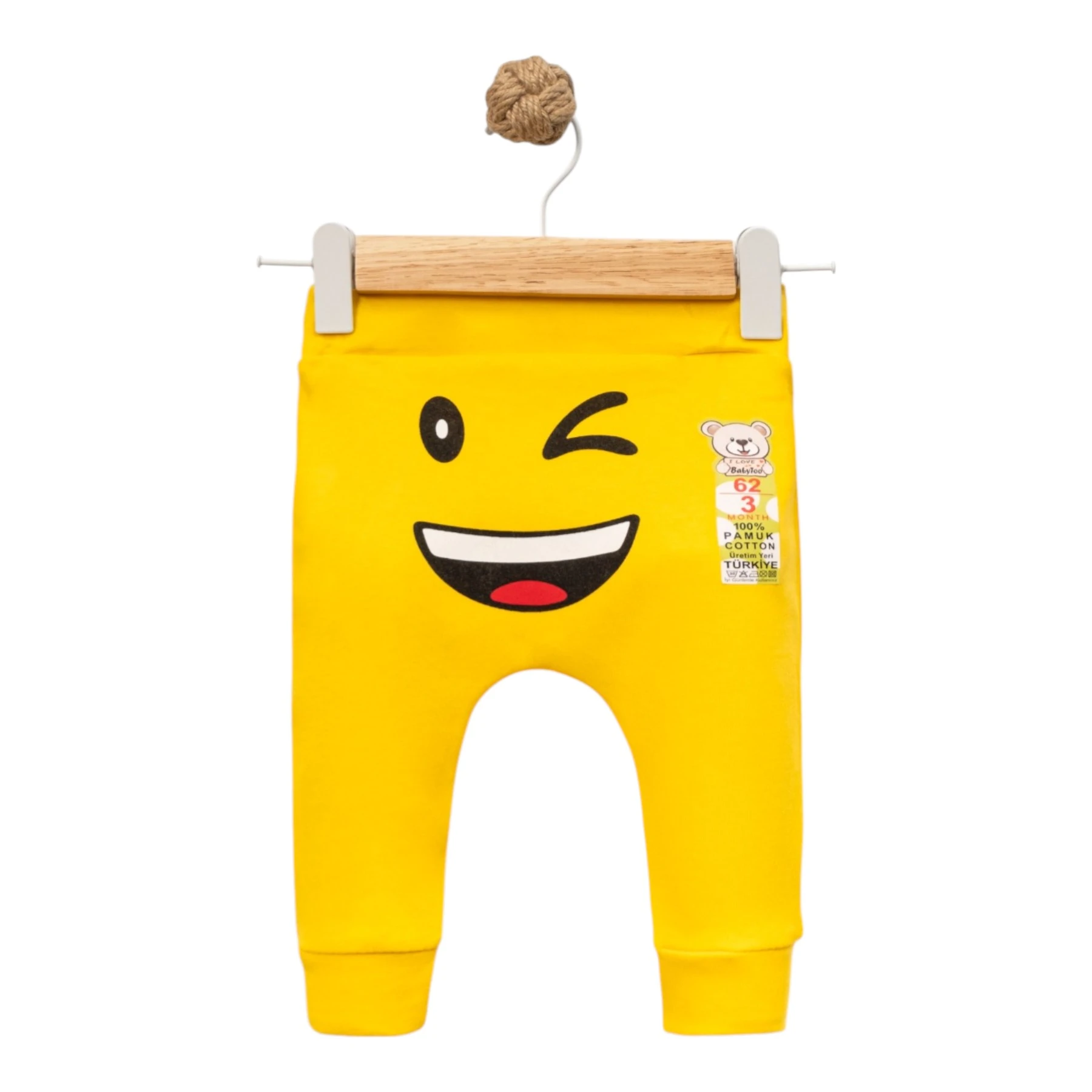 MİMİKLİ EMOJİ BASKILI MANŞETLİ TEK ALT 3 Ay,6 Ay,9 Ay,12 Ay Uni