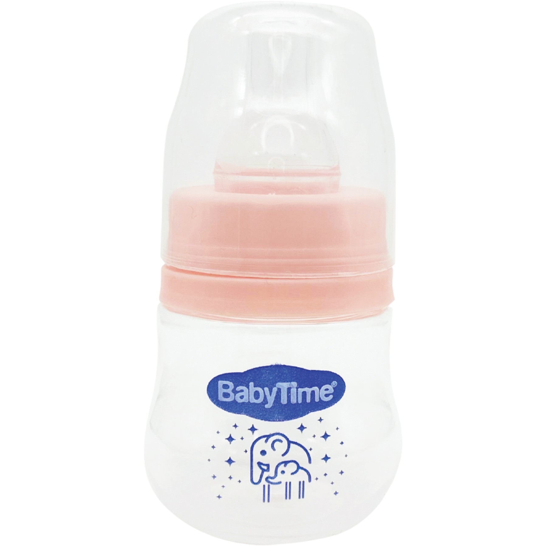 MİNİ PP BİBERON (SİLİKON KİRAZ UÇLU) 60 CC PEMBE 1 Ay,2 Ay,3 Ay,6 Ay Kız
