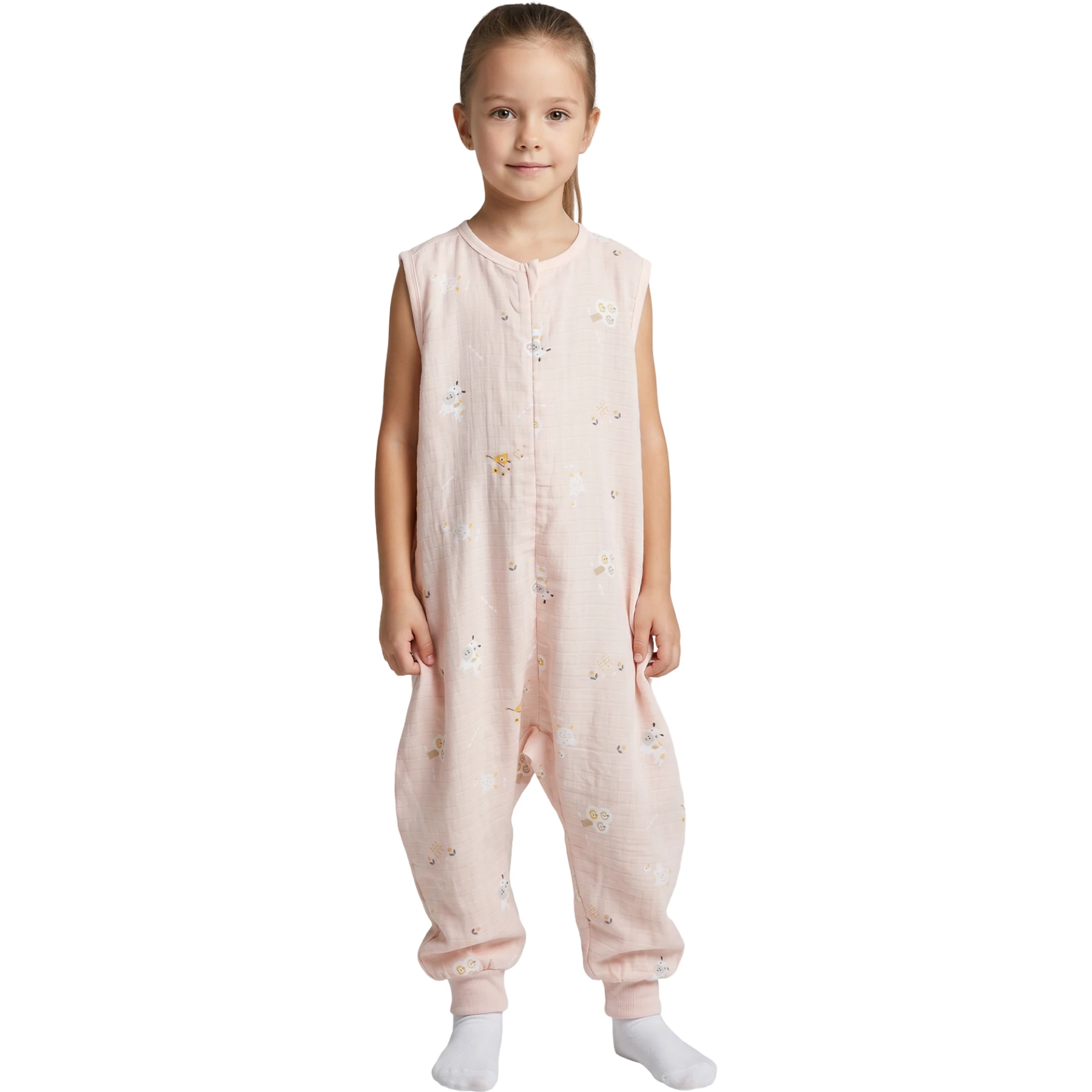 MÜSLİN GENİŞ ASKILI 0.5 TOG UYKU TULUMU 12 Ay,2Y,3Y,4Y,5Y,6Y,7Y Uni