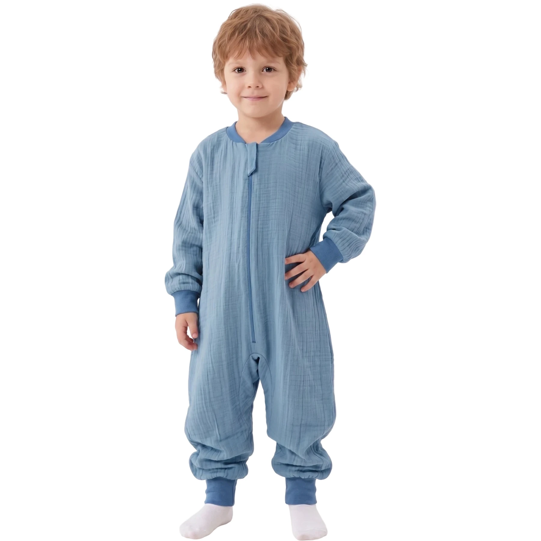 MÜSLİN UZUN KOLLU 1.0 TOG UYKU TULUMU 12 Ay,2Y,3Y,4Y,5Y,6Y,7Y Uni