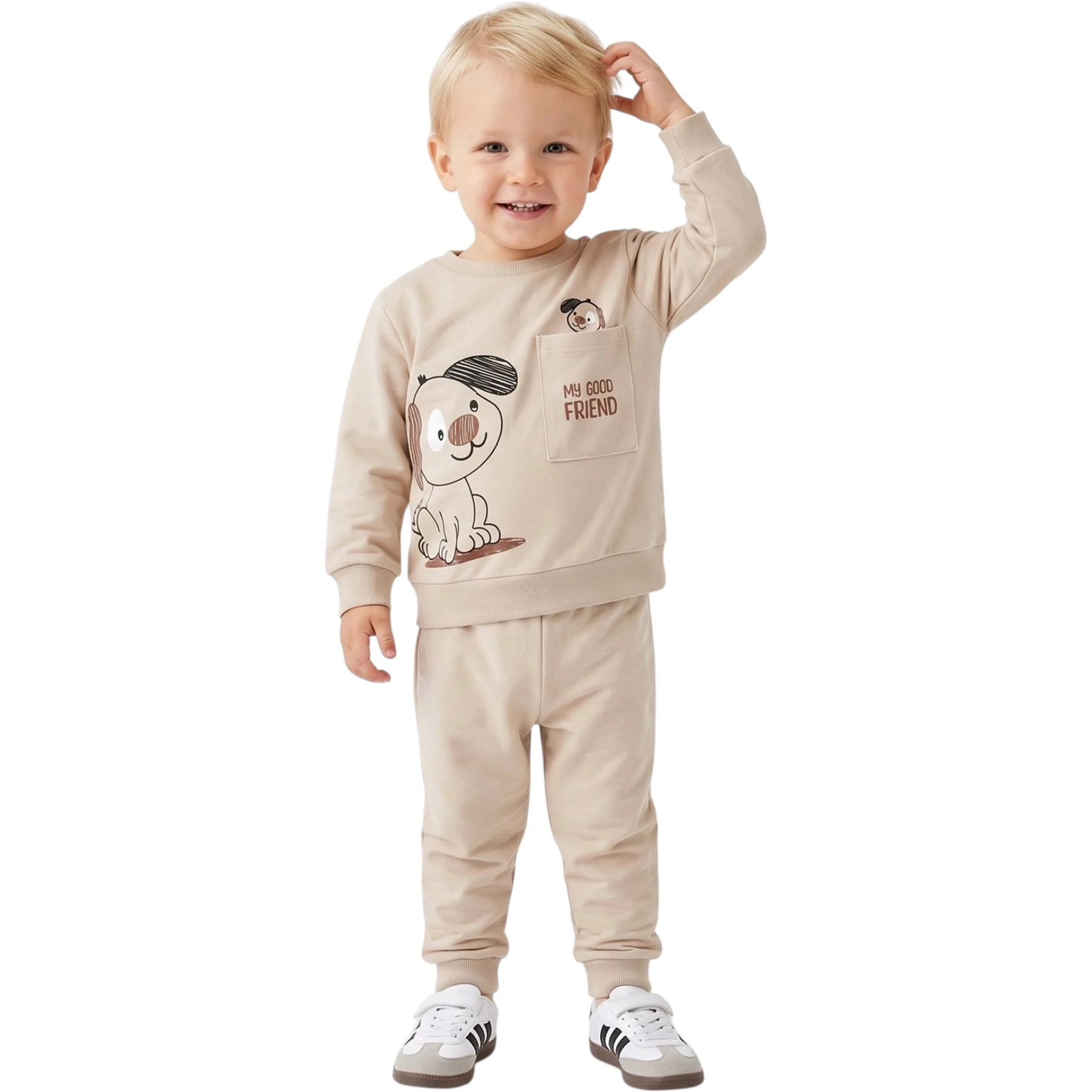 MY GOOD FRİEND CEPLİ MEVSİMLİK ERKEK BEBE TAKIMI 12 Ay,2Y,3Y,4Y Erkek