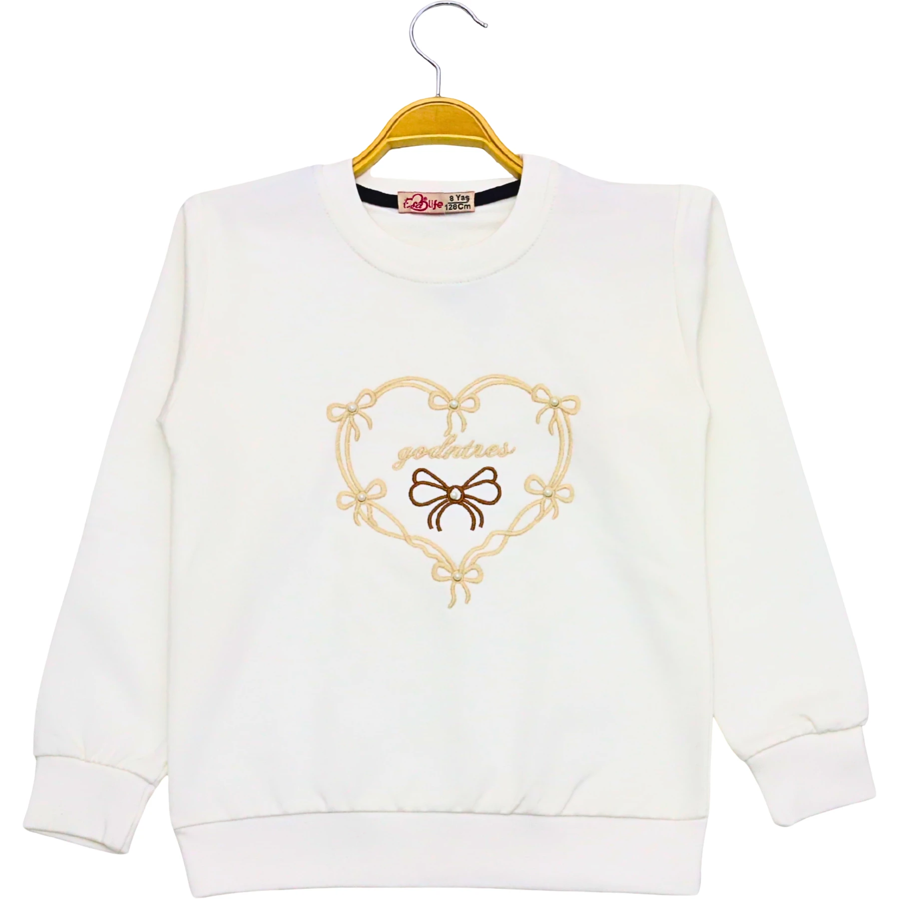 NAKIŞLI SWEAT 5Y,6Y,7Y,8Y Kız