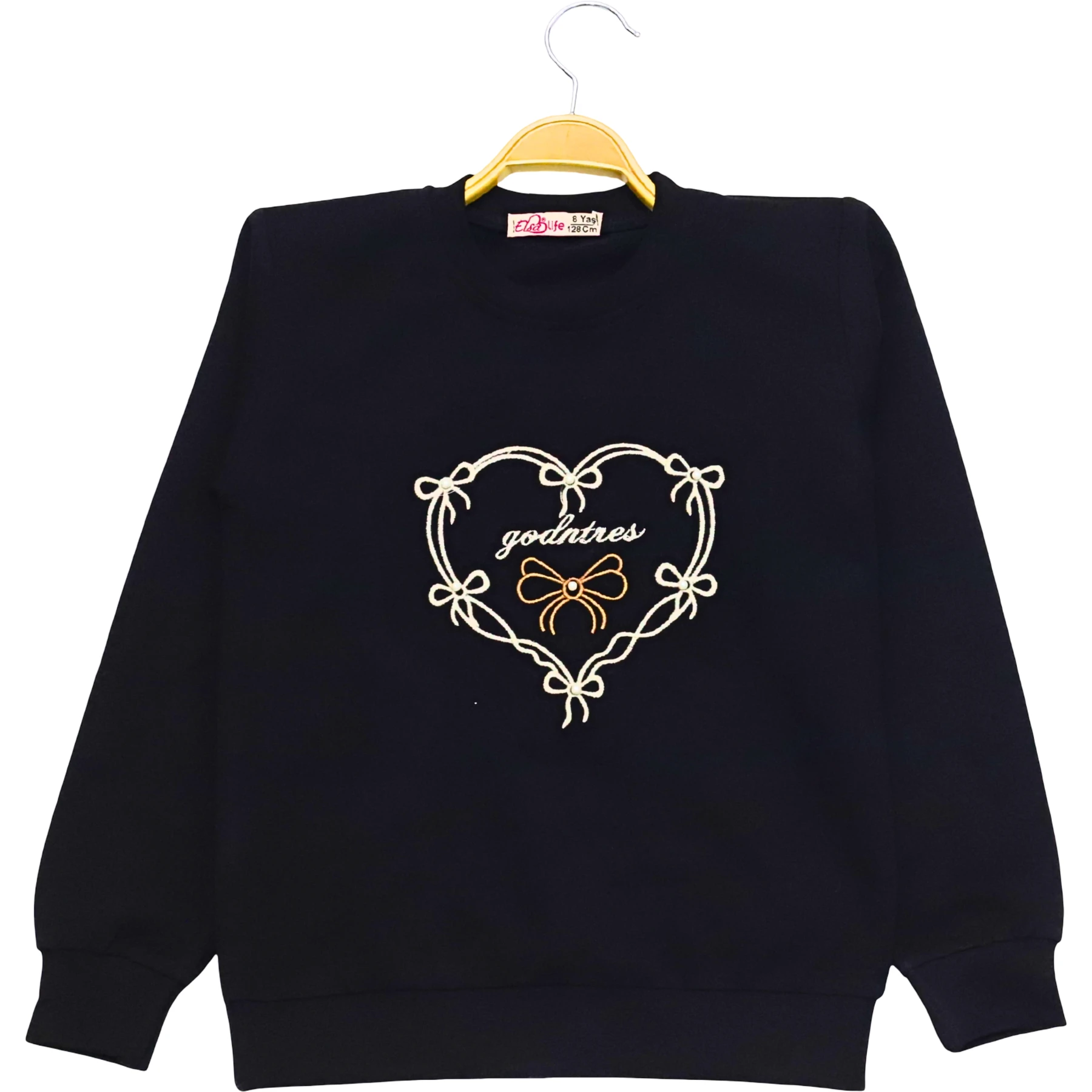 NAKIŞLI SWEAT 9Y,10Y,11Y,12Y Kız