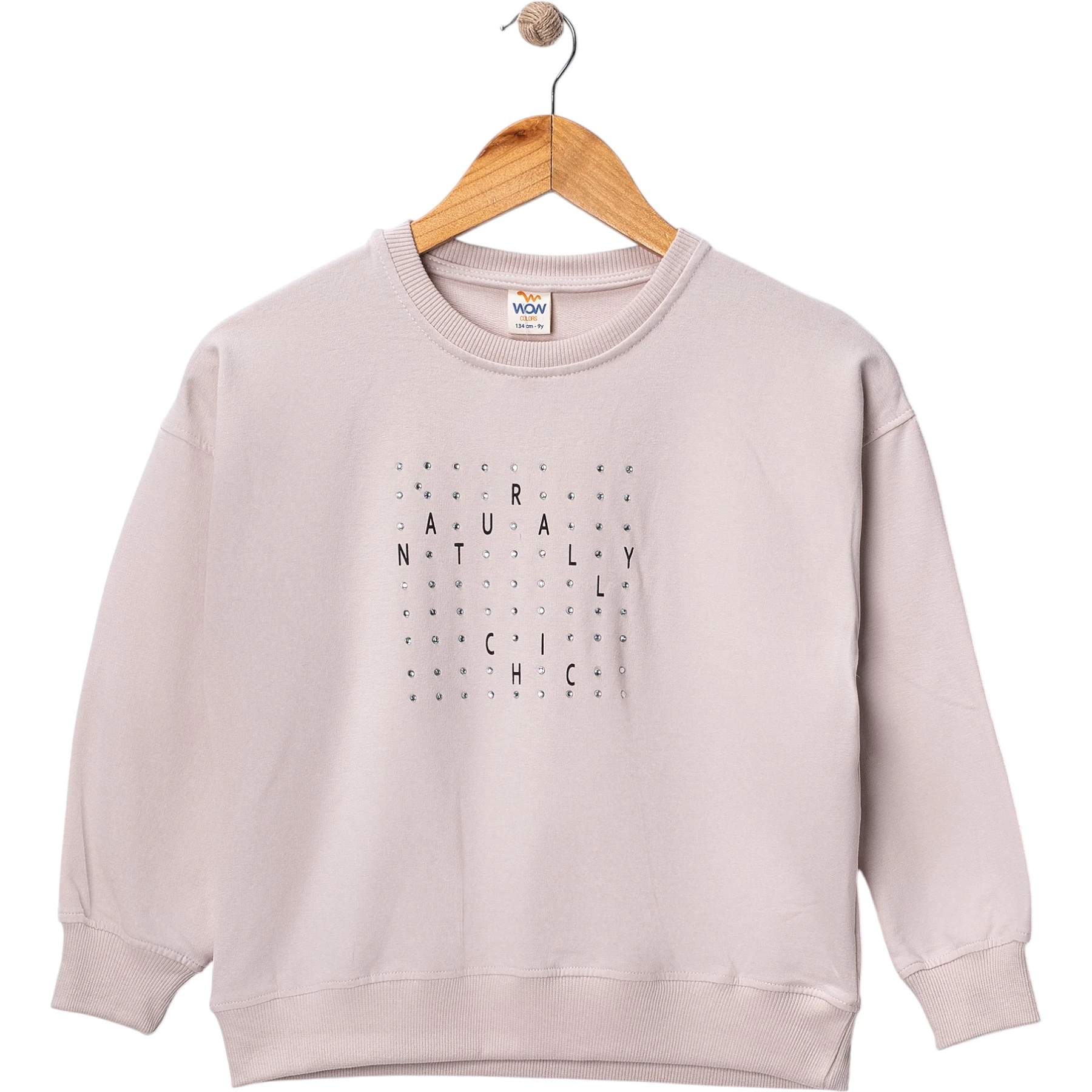 NATURAL TAŞLI SWEAT 9Y,10Y,11Y,12Y Kız