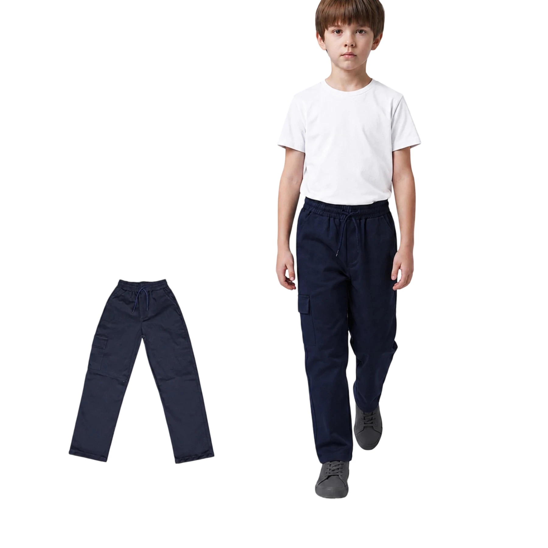 OKUL GABARDİN KARGO PANTOLON 6Y,7Y,8Y,9Y,10Y Erkek
