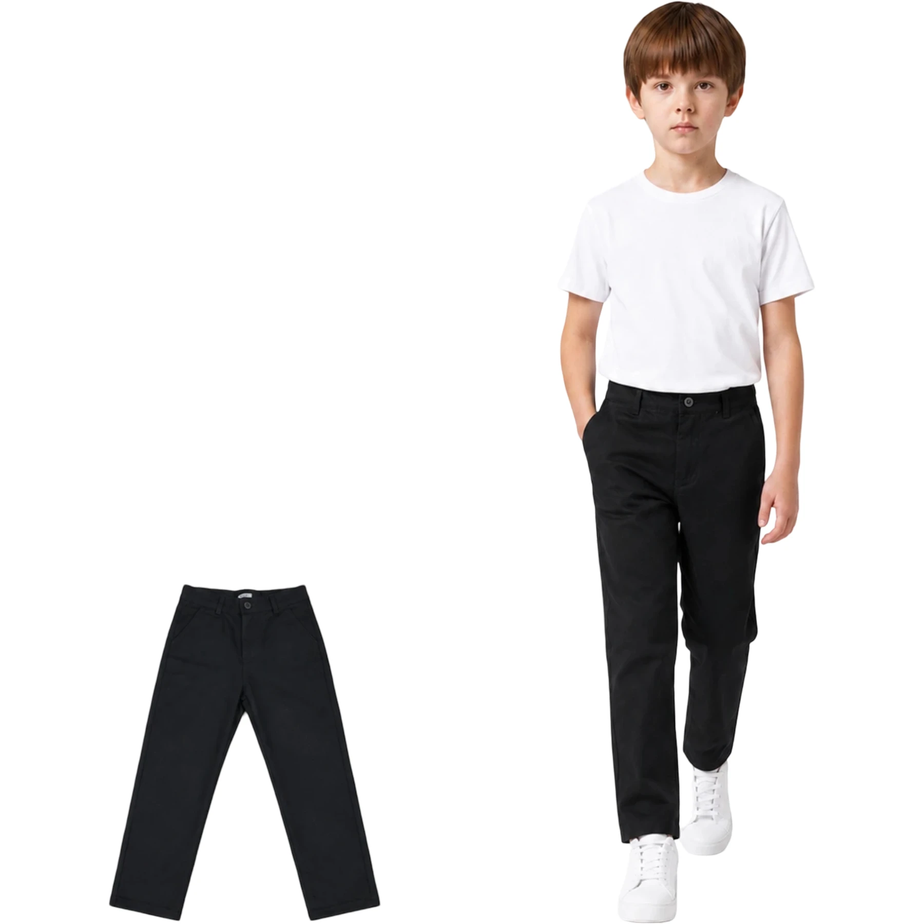 OKUL GABARDİN KEMERLİ PANTOLON 11Y,12Y,13Y,14Y,15Y Erkek