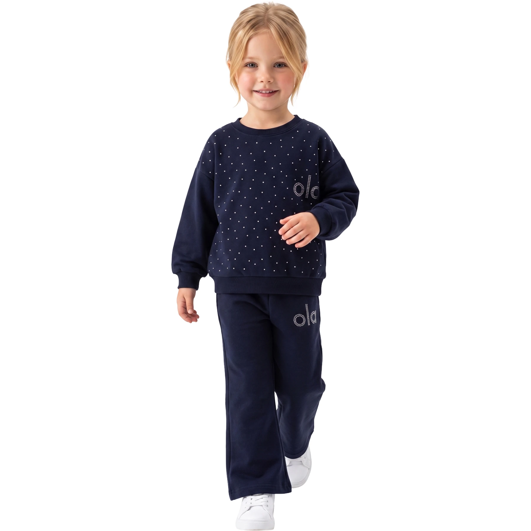 OLA TAŞ BASKILI 2 İP KIZ TAKIM  2Y,3Y,4Y,5Y Kız