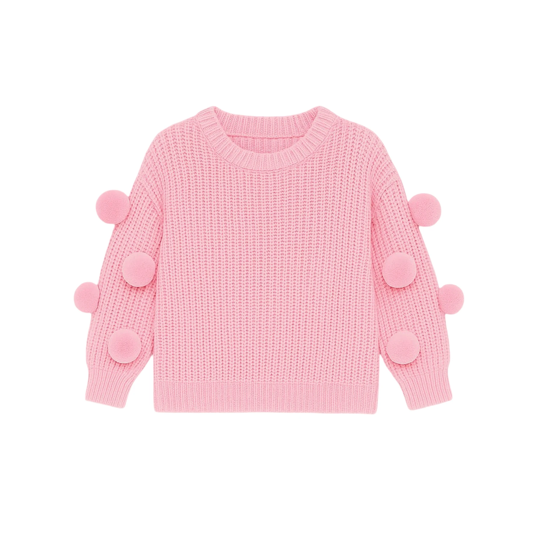 OVERSIZE PONPONLU SELANİK KAZAK  6 Ay,2Y Kız