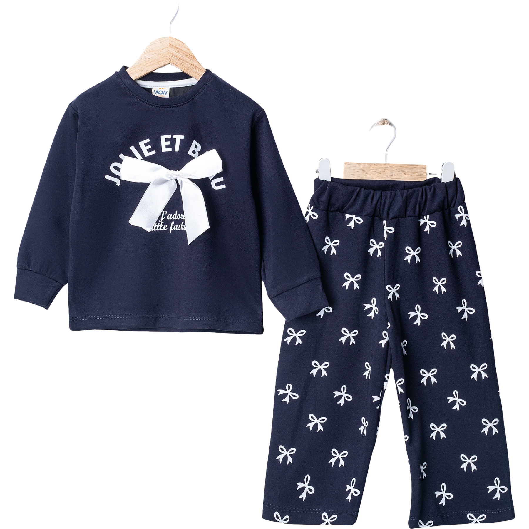 OYSHO FİYONK BASKILI FİYONKLU İKİLİ TAKIM 2Y,3Y,4Y,5Y Kız