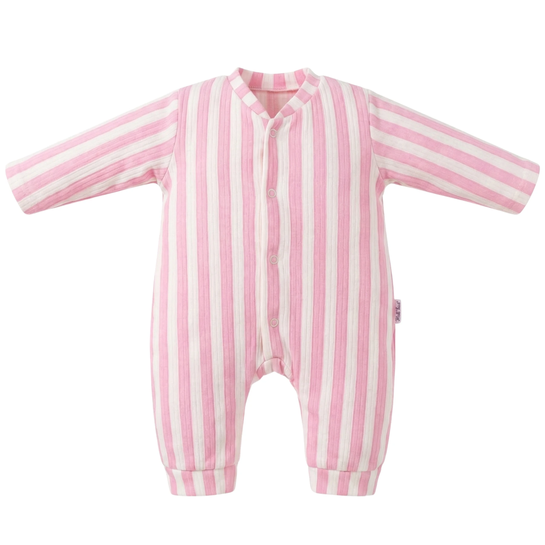 PEMBE ÇİZGİLİ TULUM 3LÜ SERİ 3 Ay,6 Ay,9 Ay Kız