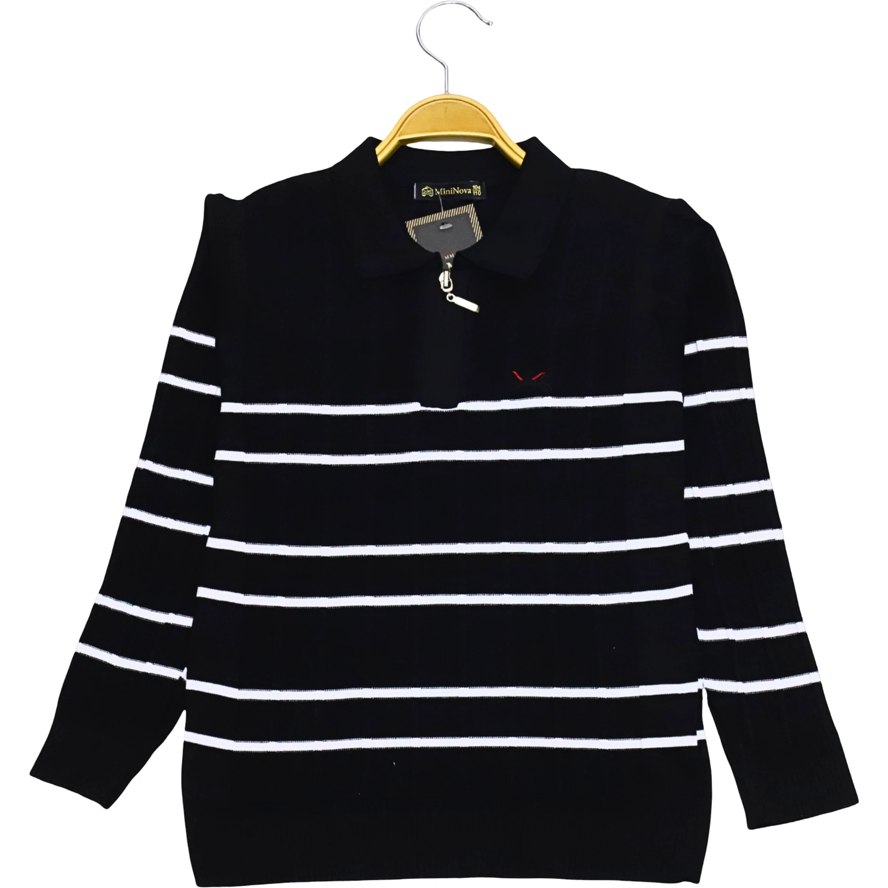 POLO YAKA FERMUARLI ÇİZGİLİ SWEAT 4Y,5Y,6Y,7Y Erkek