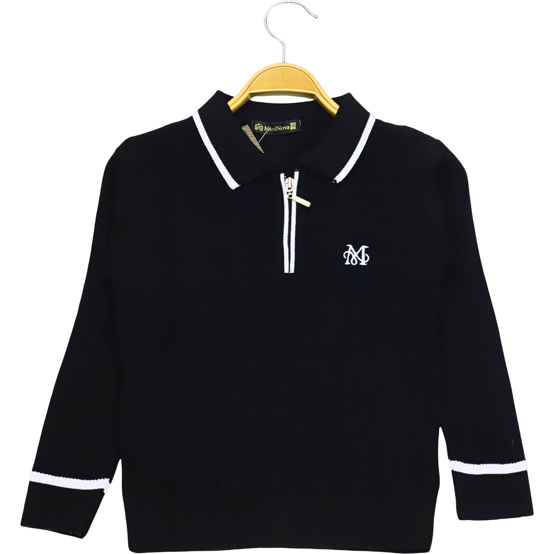 POLO YAKA FERMUARLI KOL ÇİZGİLİ SWEAT 4Y,5Y,6Y,7Y Erkek