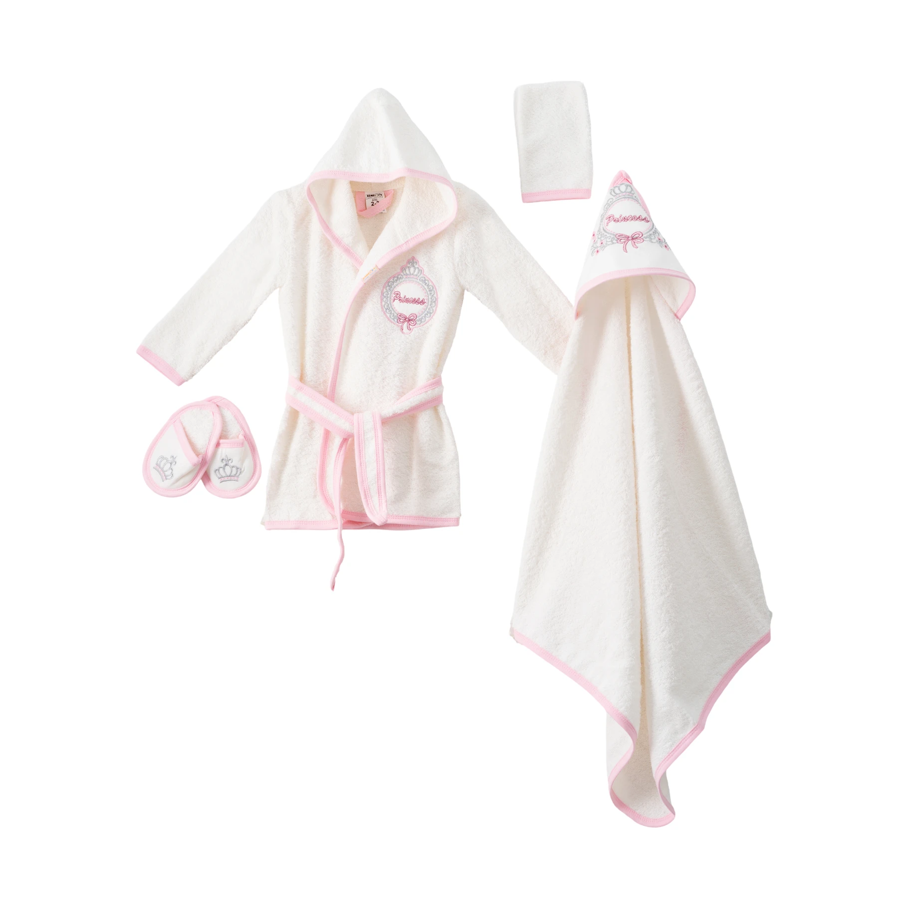 PRENSES BORNOZ SET 18 Ay Kız
