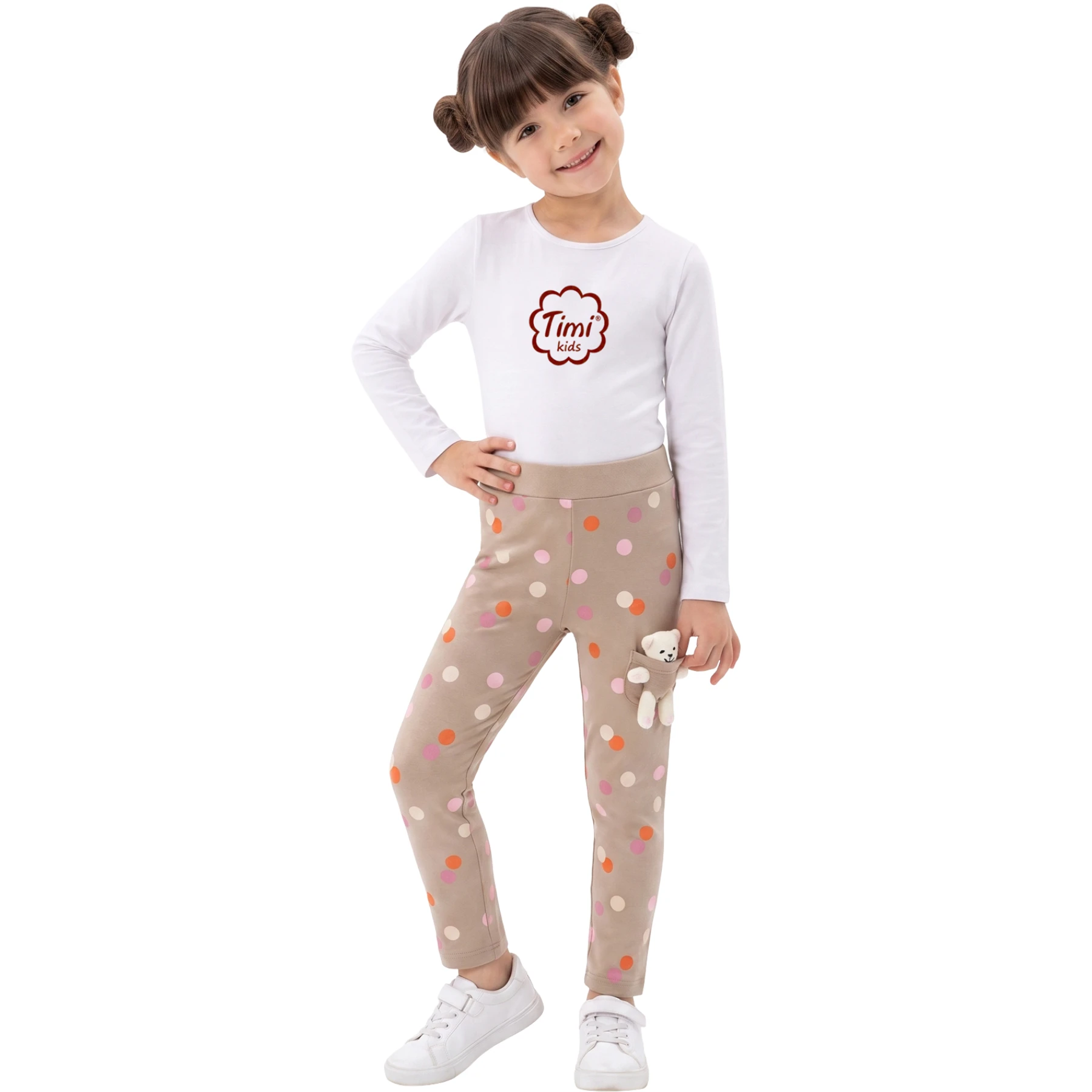 PUANLI 2İP TAYT 4Y,5Y,6Y,7Y,8Y,9Y Kız