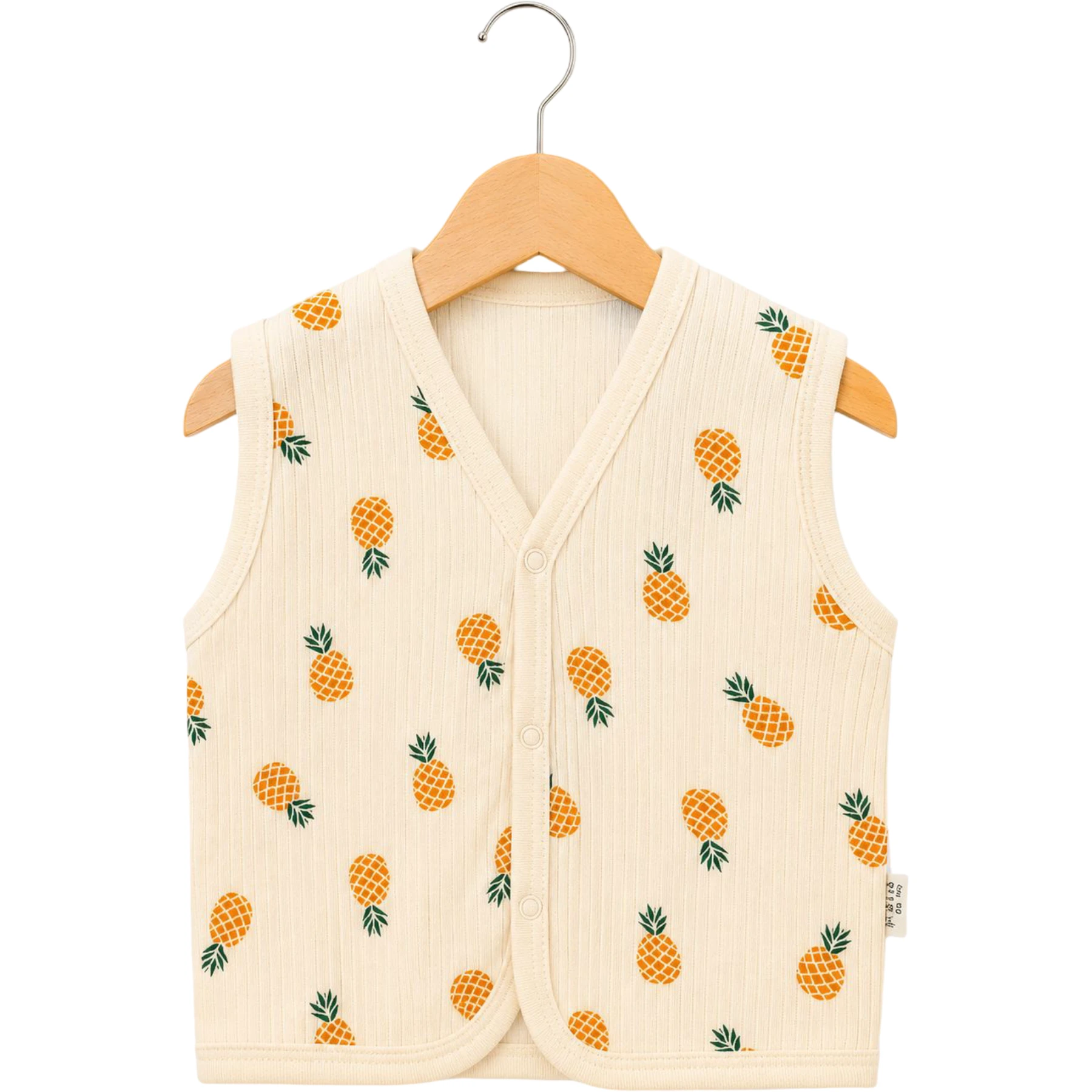 RAPORLU ANANAS DESEN BEBE YELEK  6 Ay,12 Ay,18 Ay,2Y,9 Ay Uni