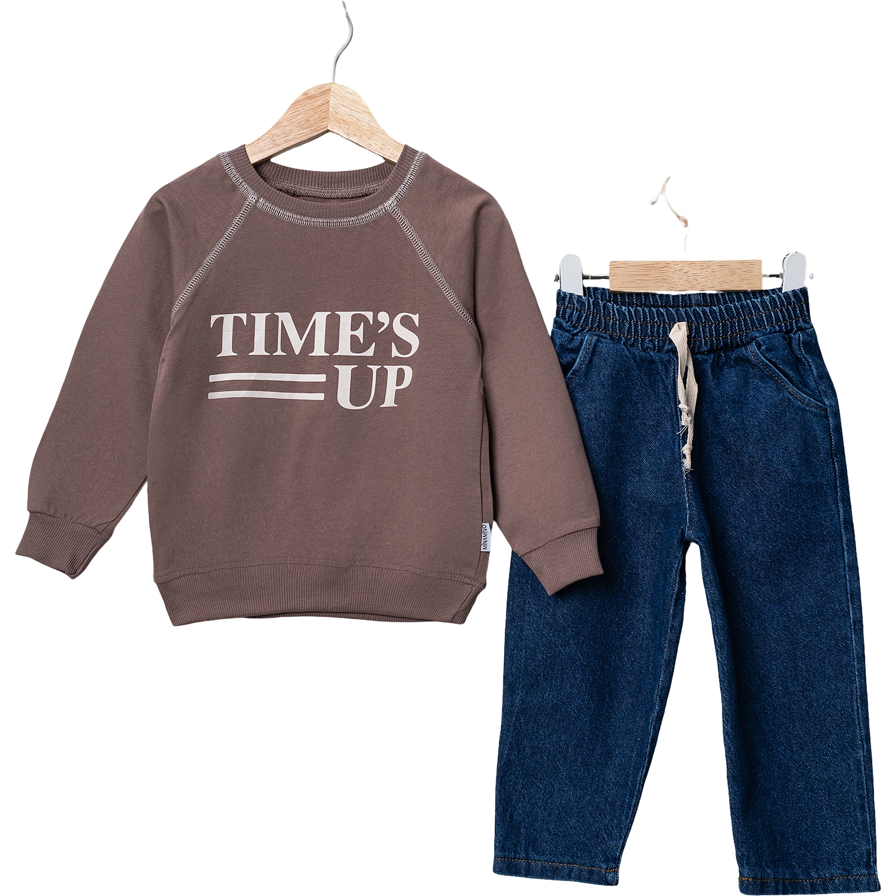 REGLAN KOL DETAYLI BASKILI KOT PANTOLONLU ERKEK TAKIM 2Y,3Y,4Y,5Y Erkek