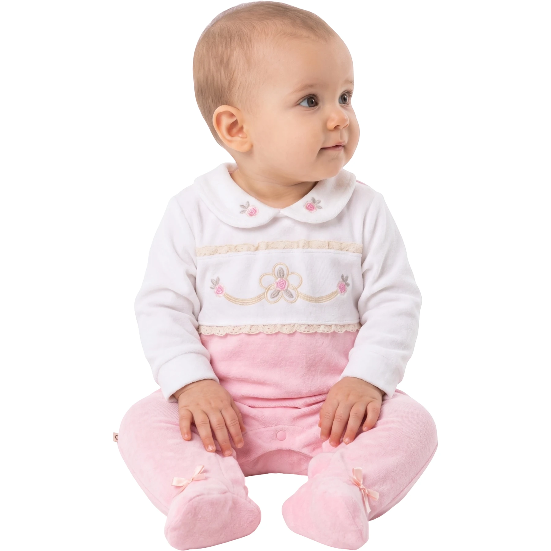 ROBA NAKIŞ KADİFE TLM 3 Ay,6 Ay,9 Ay Kız