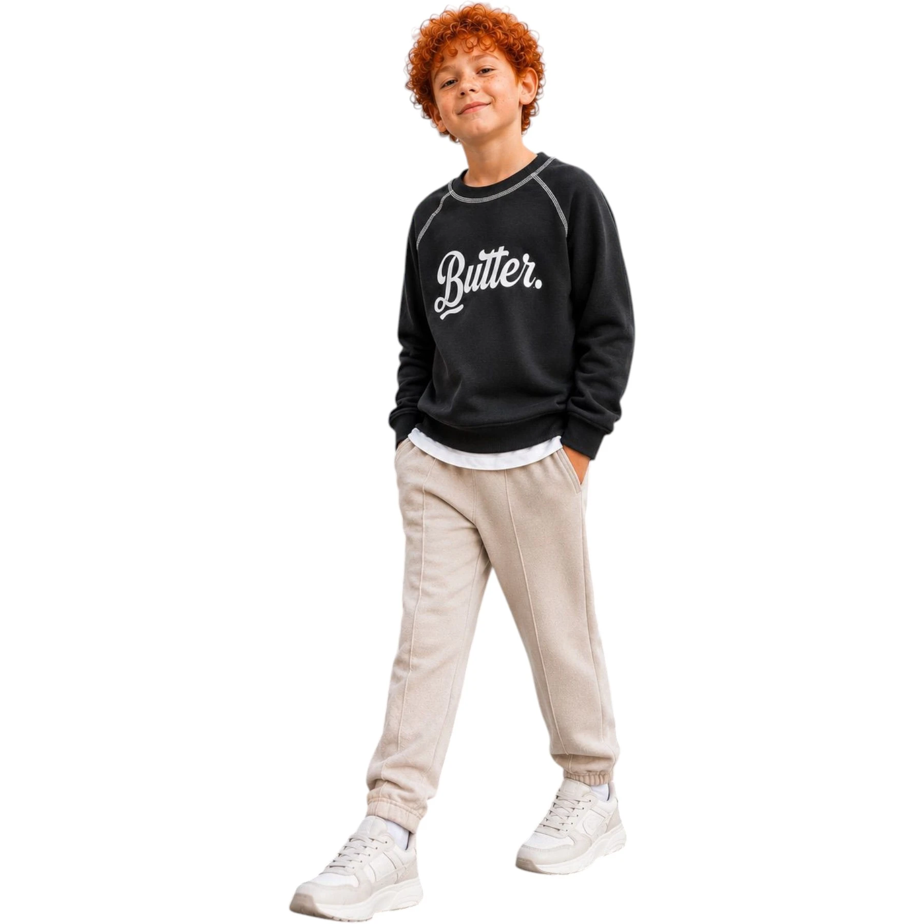 SMİLE BUTTER BASKI 3 İPLİK ŞARDONLU 5Y,6Y,7Y,8Y Erkek