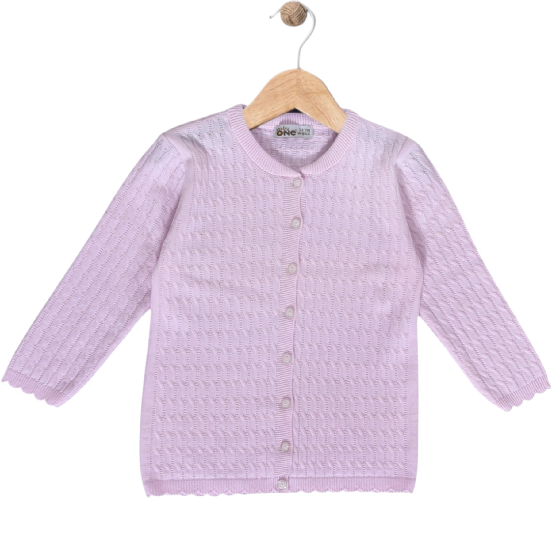 BABY ONE SAÇ ÖRGÜLÜ BEBE HIRKA  12 Ay,2Y,3Y,4Y Uni
