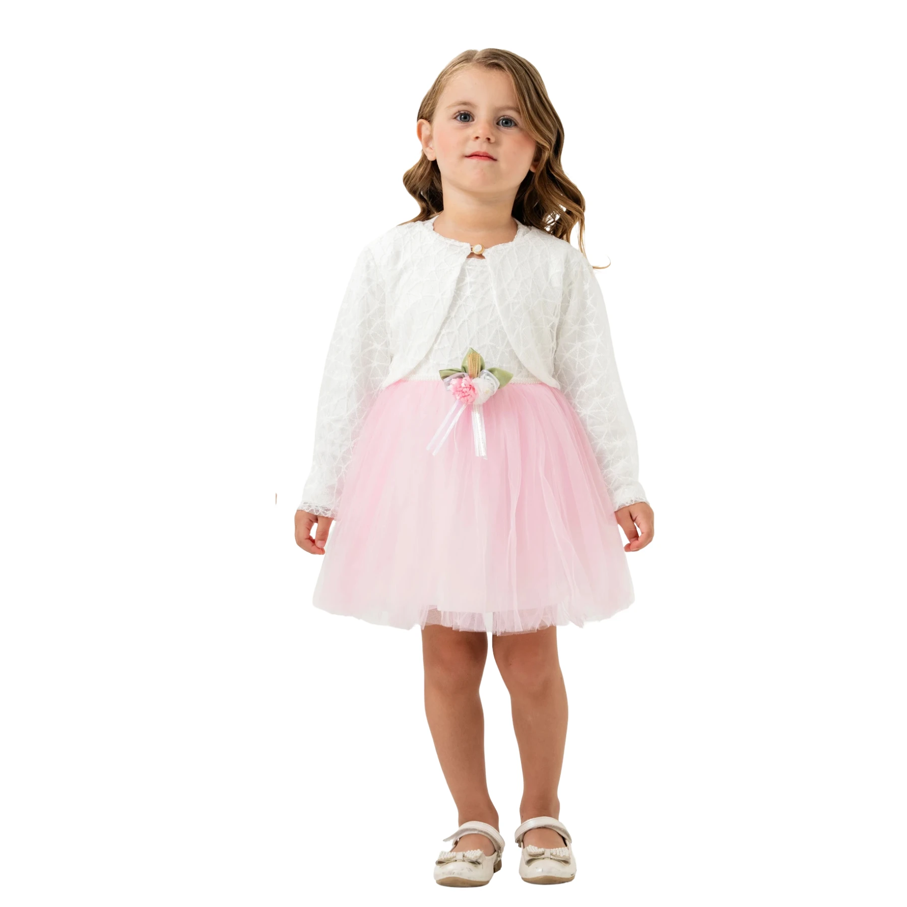 SEDEF YILDIZ TÜL BOLEROLU ELBİSE 2Y,3Y,4Y Kız