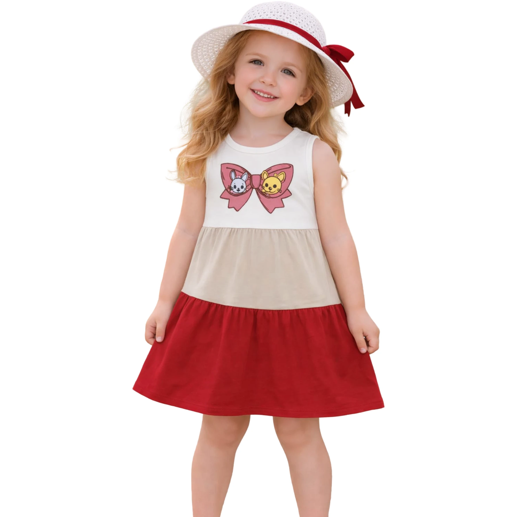 SİNCAPLI ŞAPKALI ELBİSE 18 Ay,2Y,3Y,4Y Kız