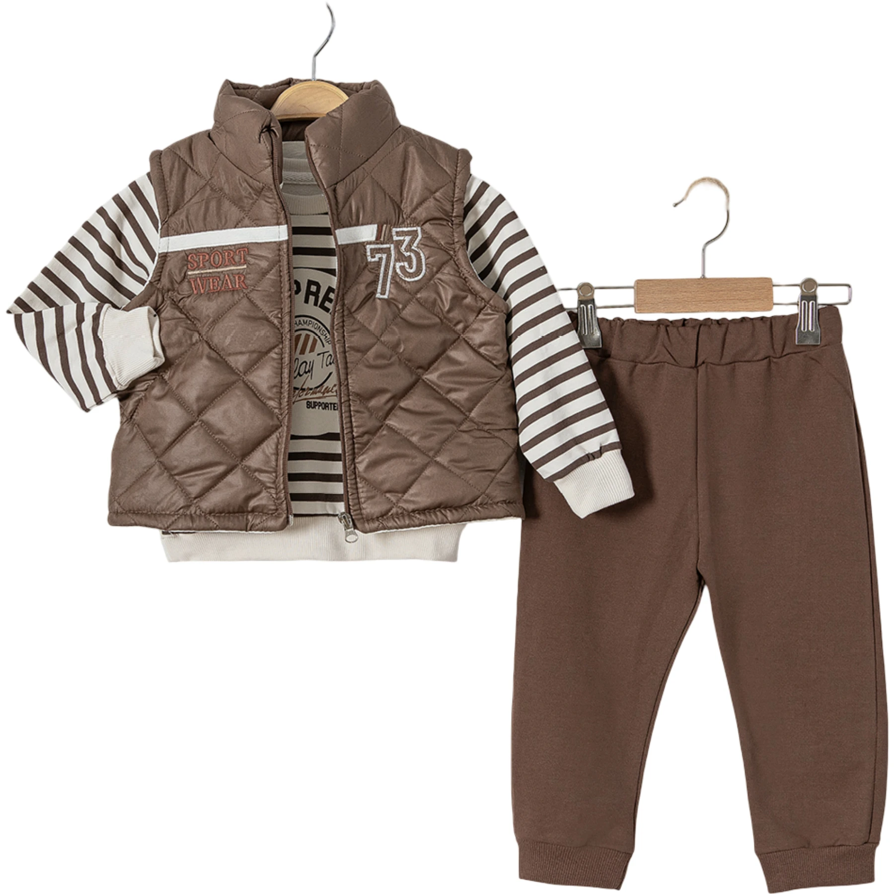 SPORT WEAR ŞİŞME YELEK TAKIM  9 Ay,12 Ay,18 Ay,2Y Erkek