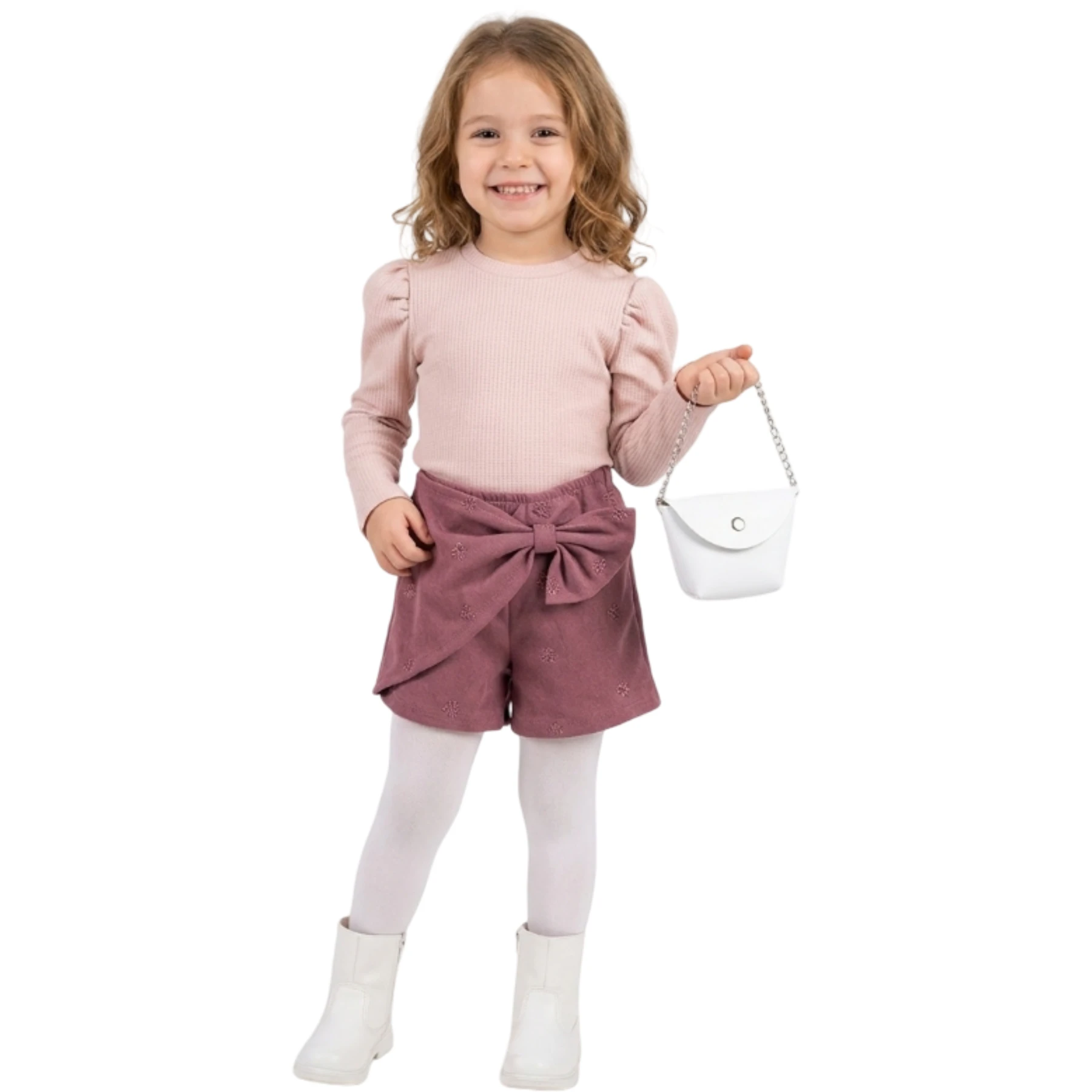 SÜET ŞORTETEK TAKIM  5Y,4Y,3Y,2Y Kız