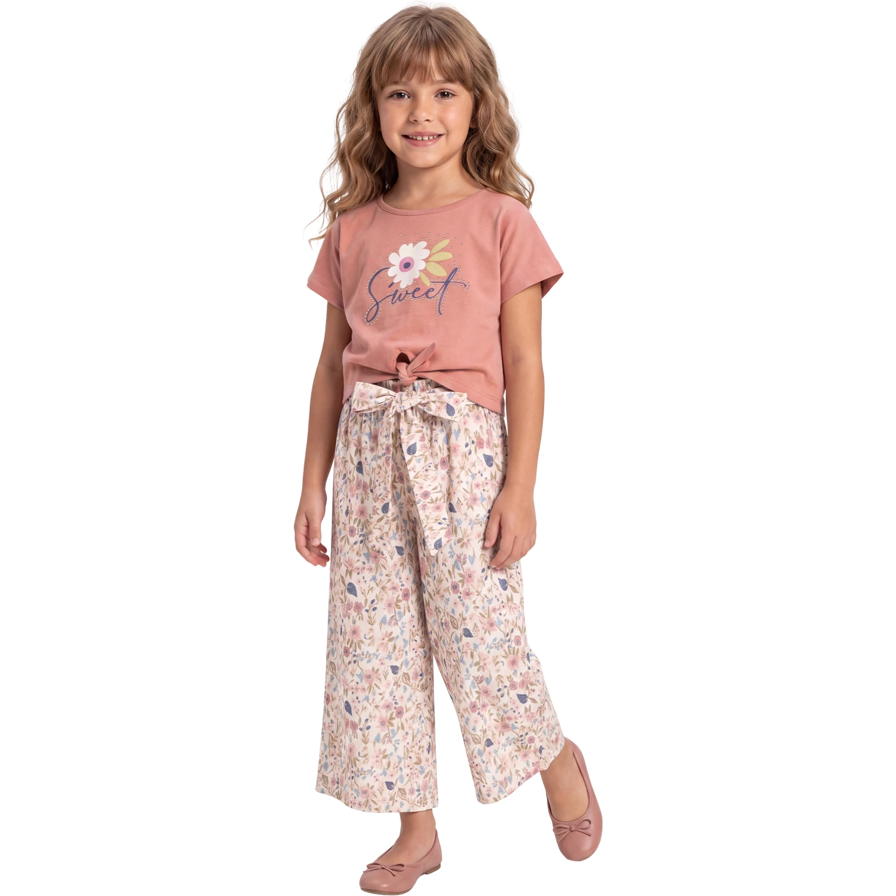 SWEET BASKILI TAŞLI KIZ TAKIM 6Y,7Y,8Y,9Y Kız