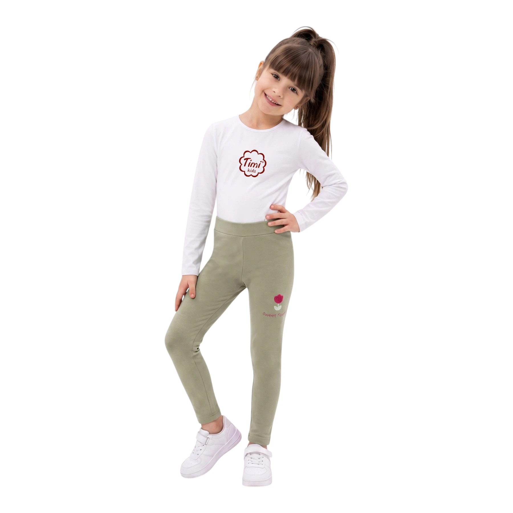 SWEET FLOWER 3İP TAYT 4Y,5Y,6Y,7Y,8Y,9Y Kız