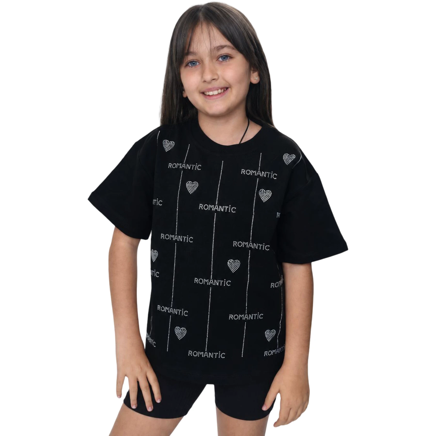 TAŞLI ÇOCUK TSHIRT 4Y,5Y,6Y,7Y,8Y Kız