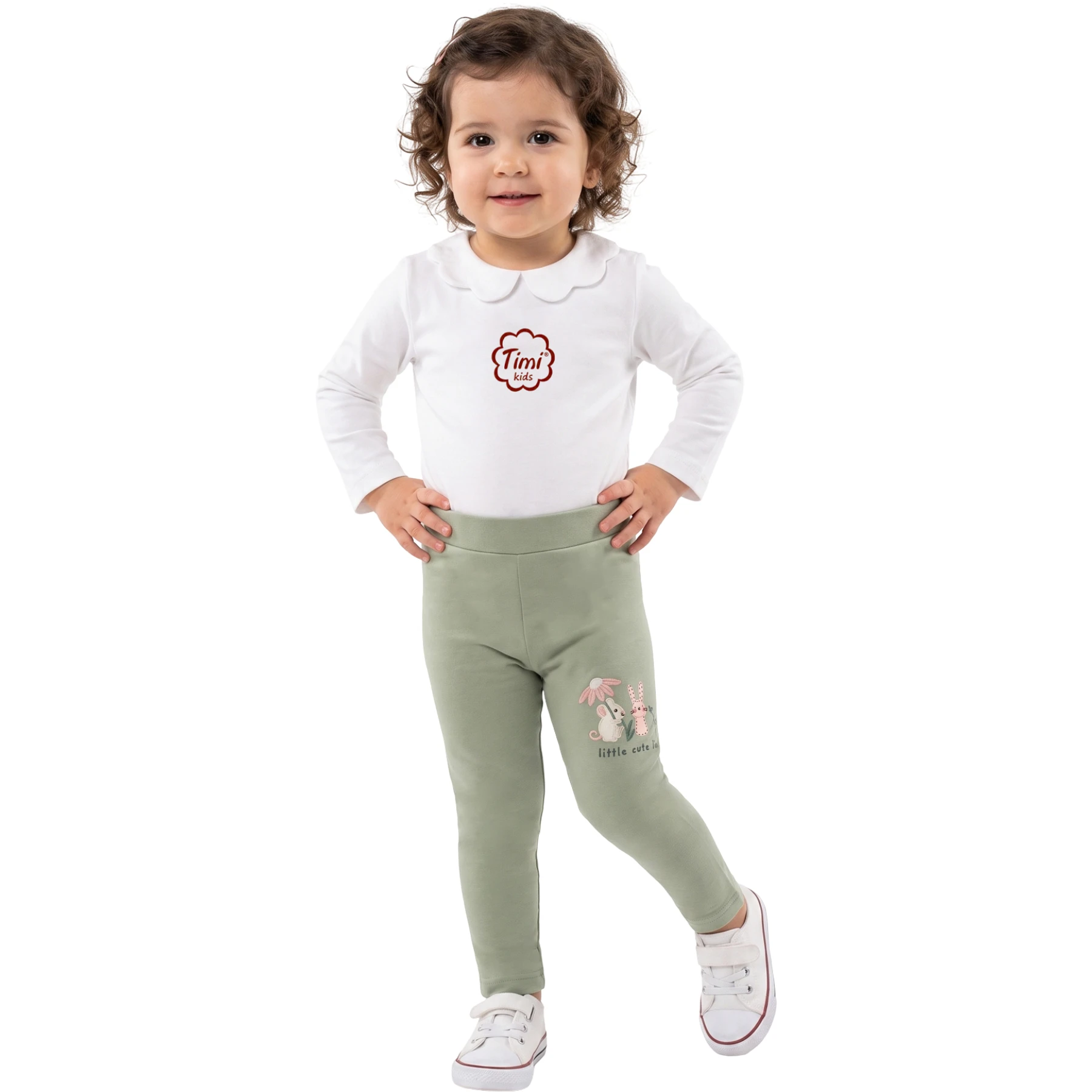 TAVŞAN BASKI 2İP TAYT 12 Ay,2Y,3Y,4Y Kız