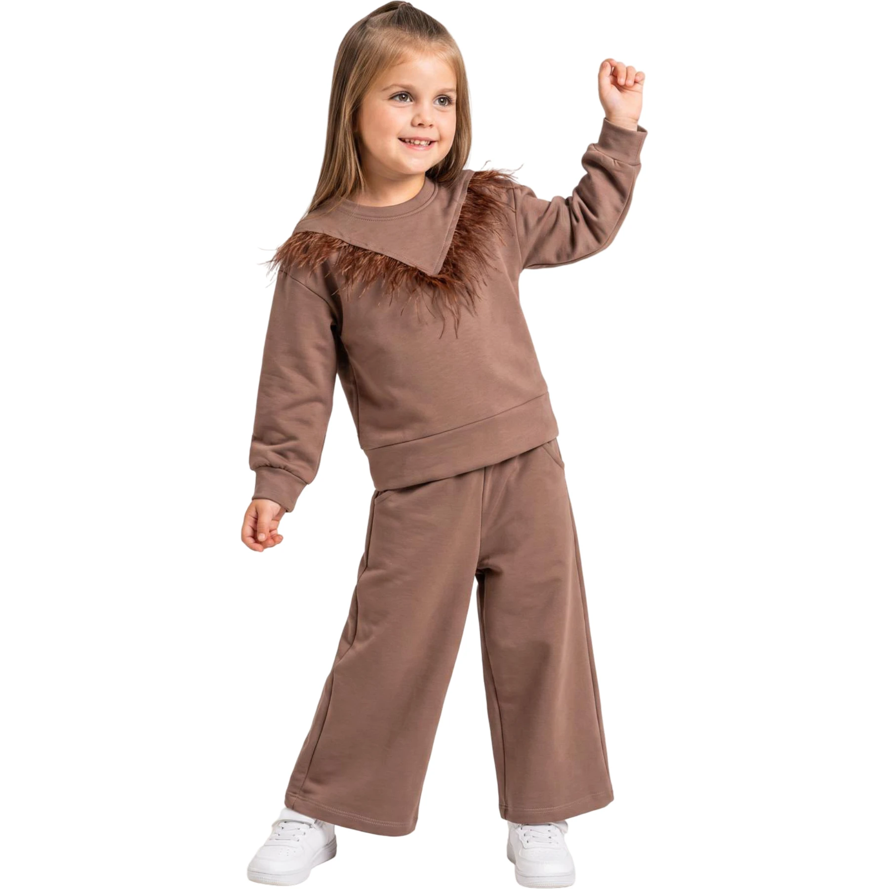 TÜYLÜ OYSHO KIZ TAKIM 4Y,5Y,6Y,8Y,10Y Kız