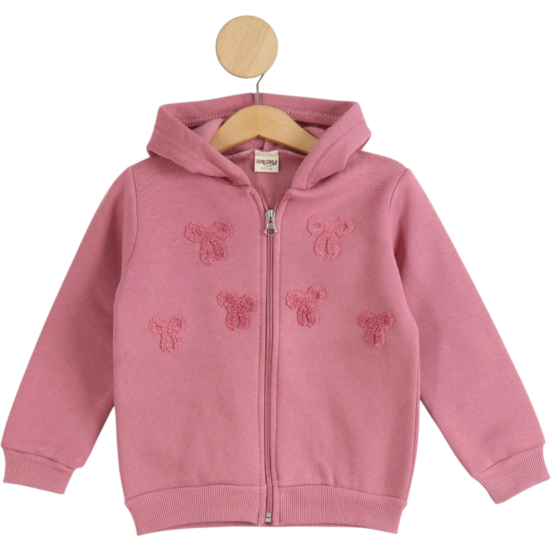 ÜÇİPLİK FİYONK KIZ HIRKA 12 Ay,2Y,3Y,4Y Kız