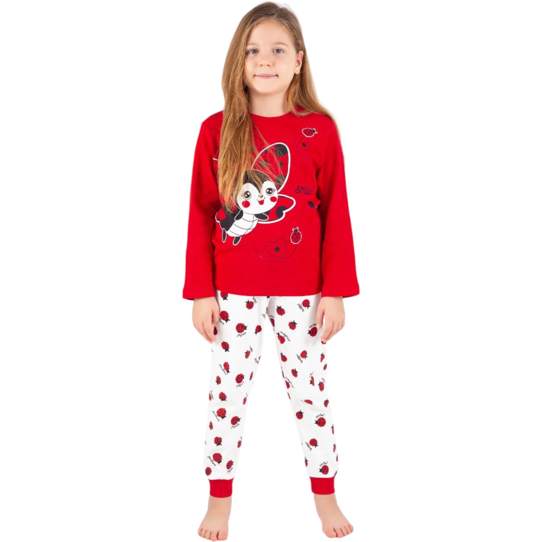 UĞUR BÖCEĞİ PIJAMA TAKIM  7Y,8Y,9Y,10Y Kız