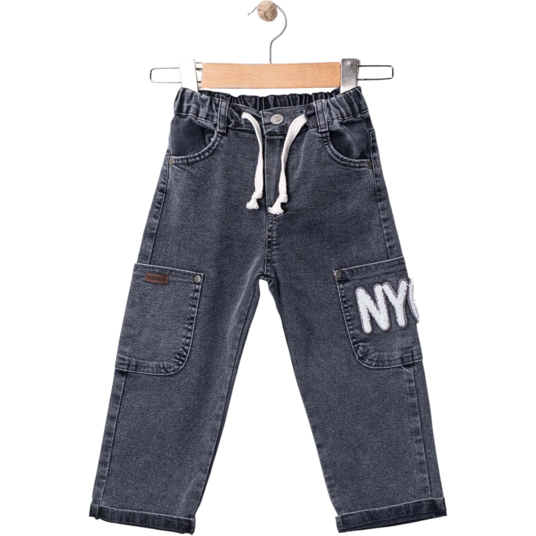 YAN CEPLİ KOT PANTOLON  2Y,3Y,4Y,5Y Erkek