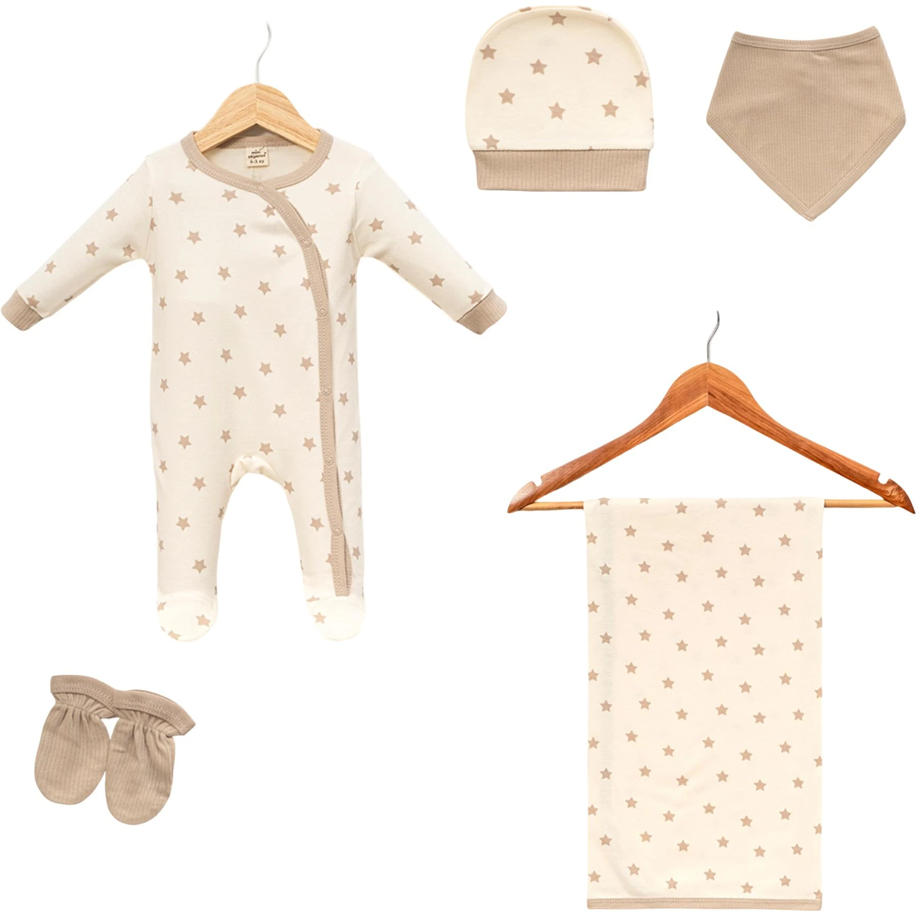 YILDIZ DESEN BATTANİYELİ TULUM SET 3 Ay Erkek