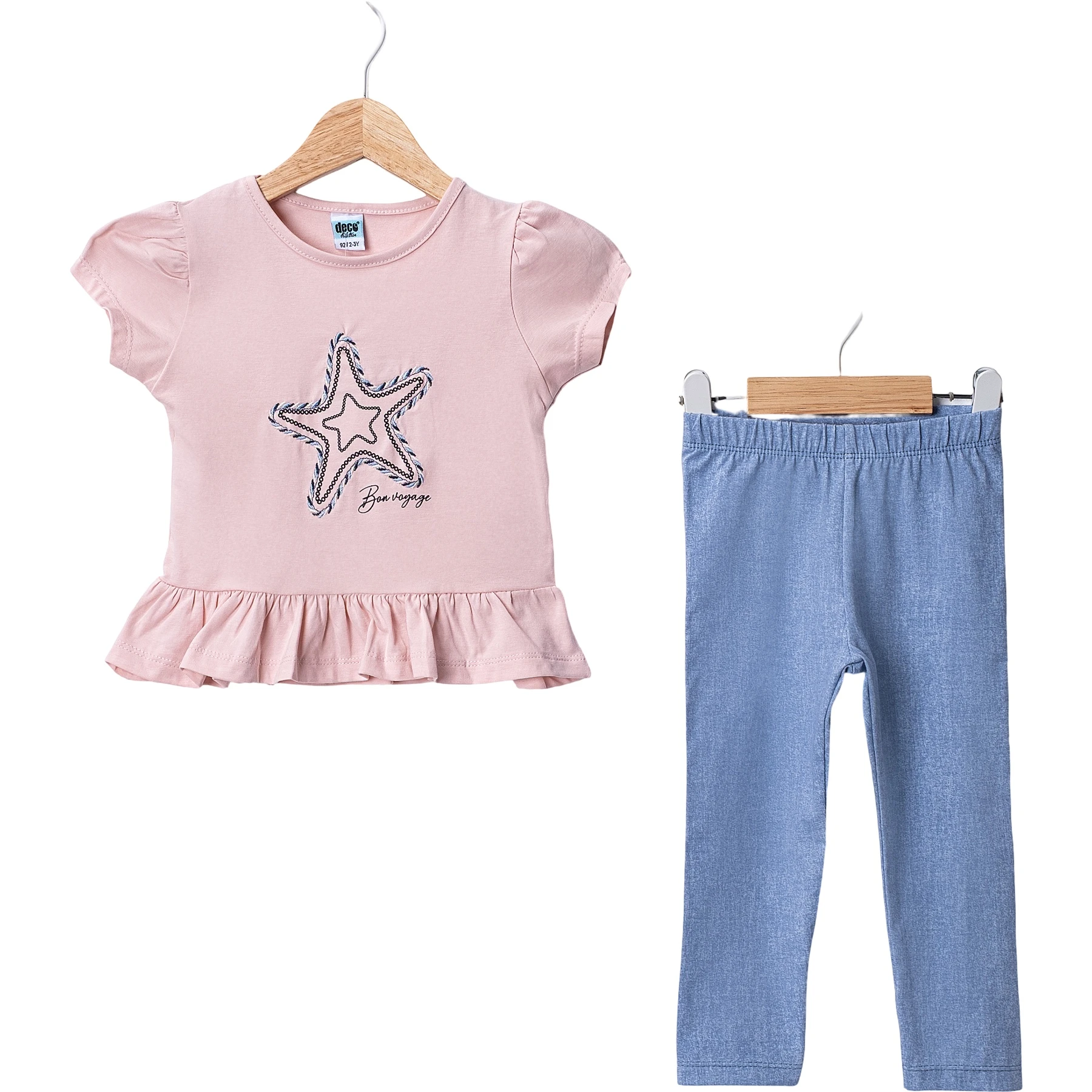 YILDIZ NAKIŞLI KIZ TAKIM 2Y,3Y,5Y,4Y Kız