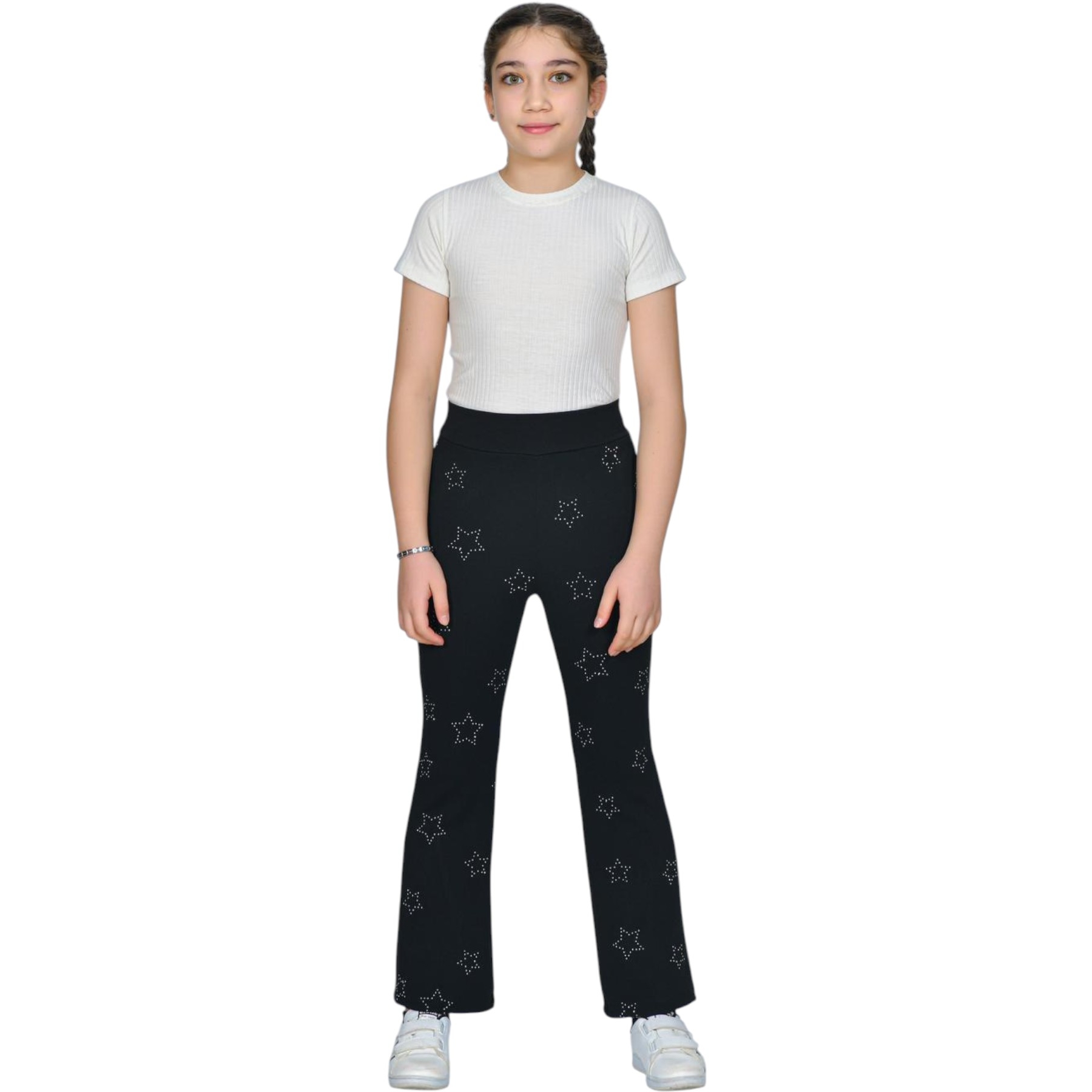 ZARA TAŞ YILDIZLI İSPANYOL TAYT 10Y,11Y,12Y,13Y,14Y Kız