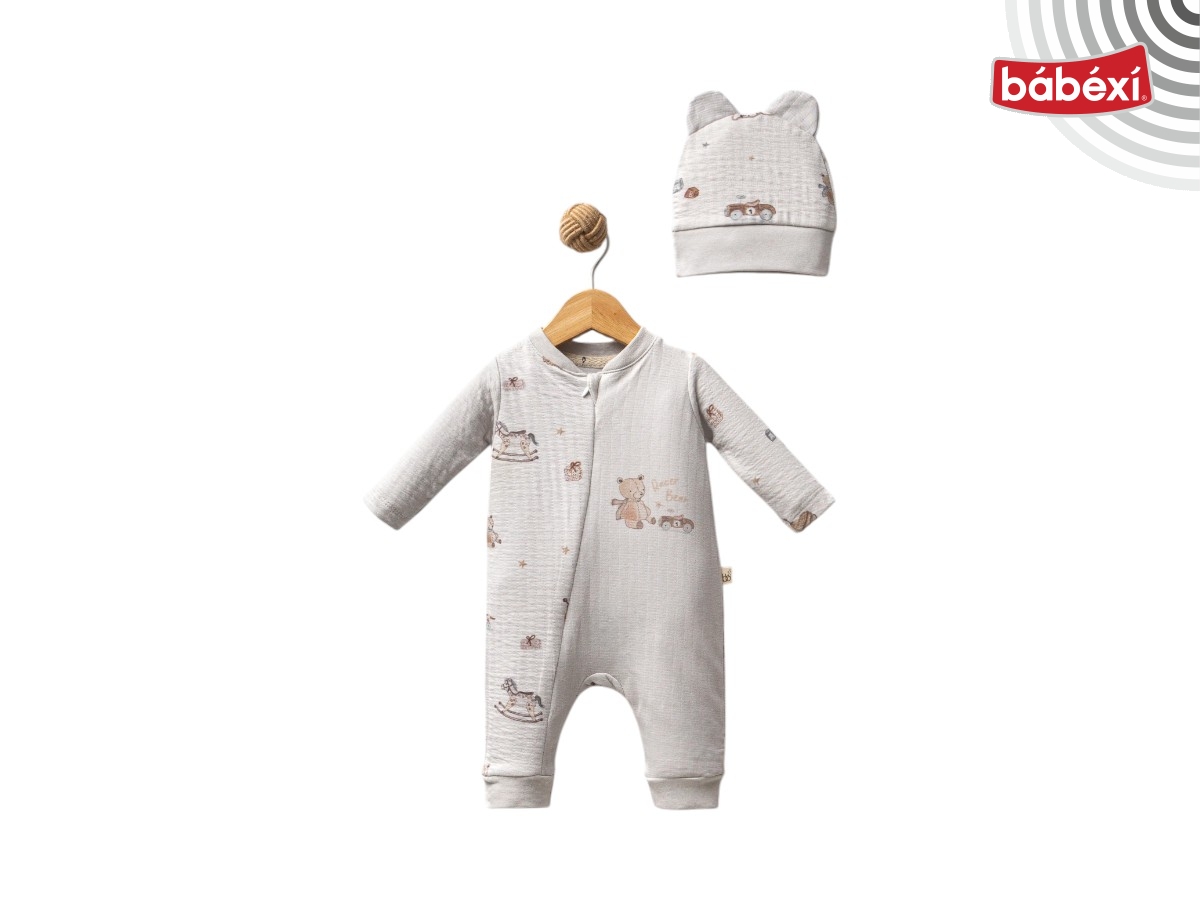 Racer Bear Erkek Bebek Fermuarlı Tulum 1 Ay,3 Ay,9 Ay Erkek