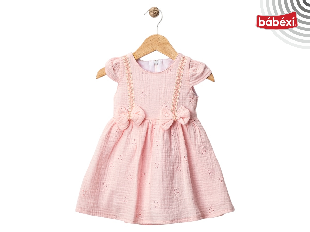 Brode Muslin Elbise 6 Ay,9 Ay,12 Ay,18 Ay Kız