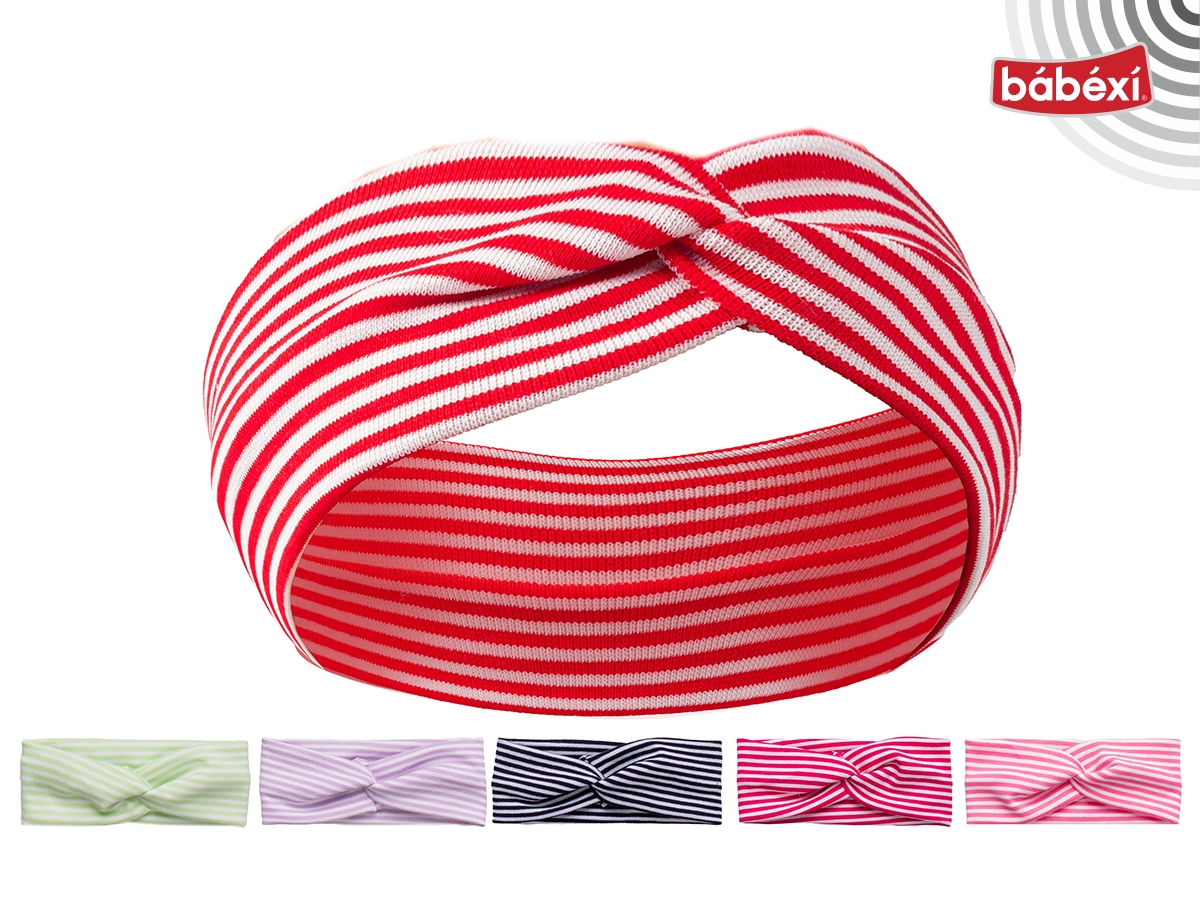 CAP&MORE SAÇ BANDI ÇİZGİLİ CAPRAZ BAĞLAMA   Kız