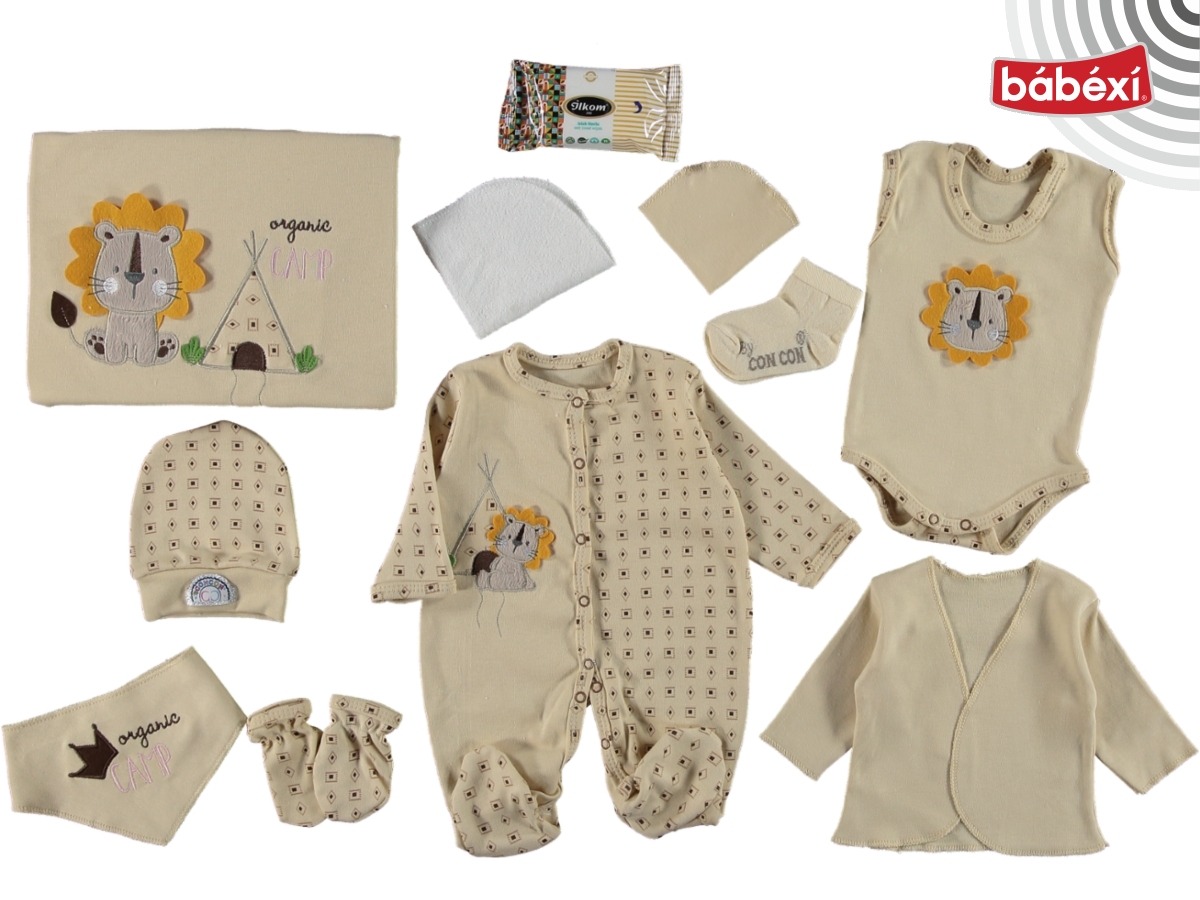 10 Prç Aslanlı Organic Lüx Set  Uni